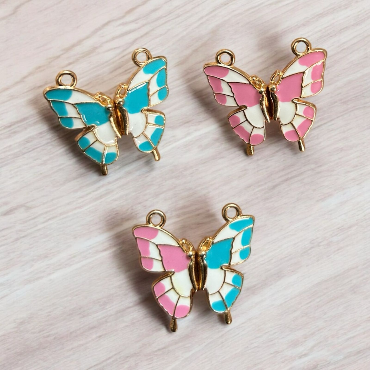 Magnetic Butterfly Charms | Multicolour Enamel Jewelry DIY