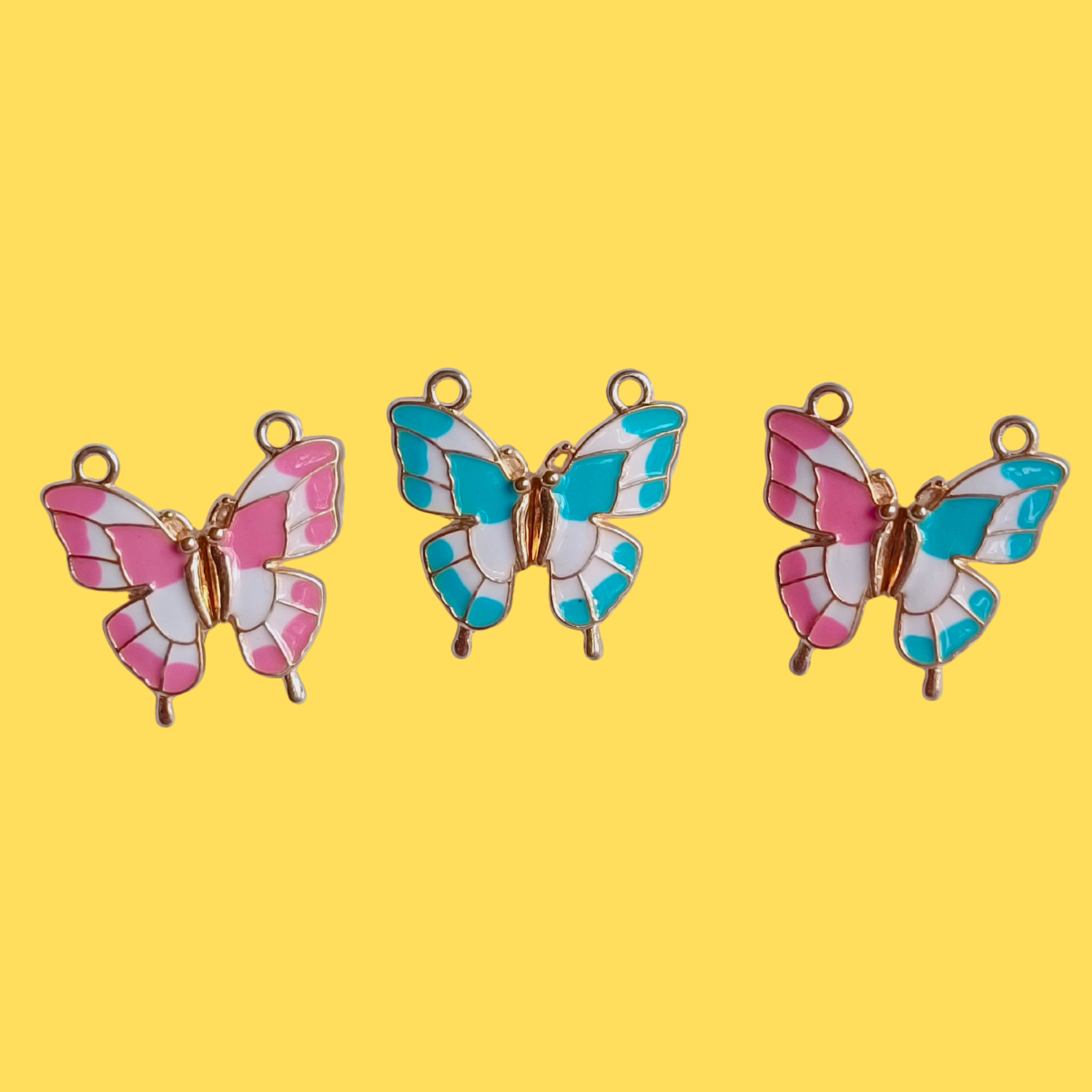 Magnetic Butterfly Charms | Multicolour Enamel Jewelry DIY