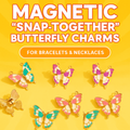 Magnetic Butterfly Charms | Multicolour Enamel Jewelry DIY
