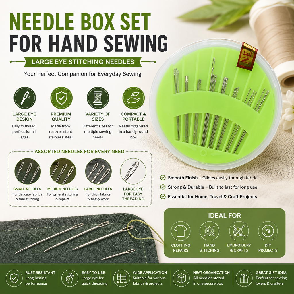 Needle Box Set for Hand Sewing