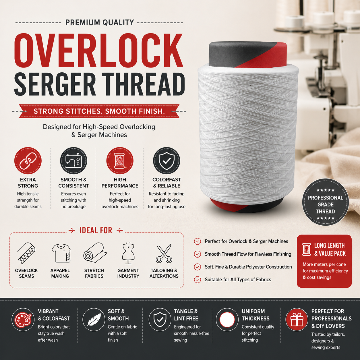 Overlock Serger Thread Cone