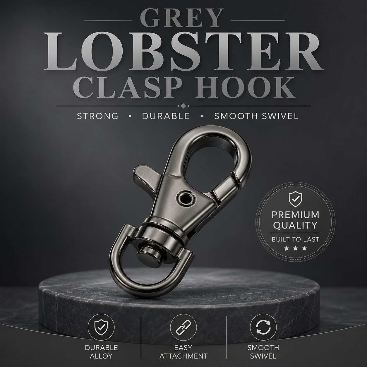 Pair of Lobster Clasp Hooks