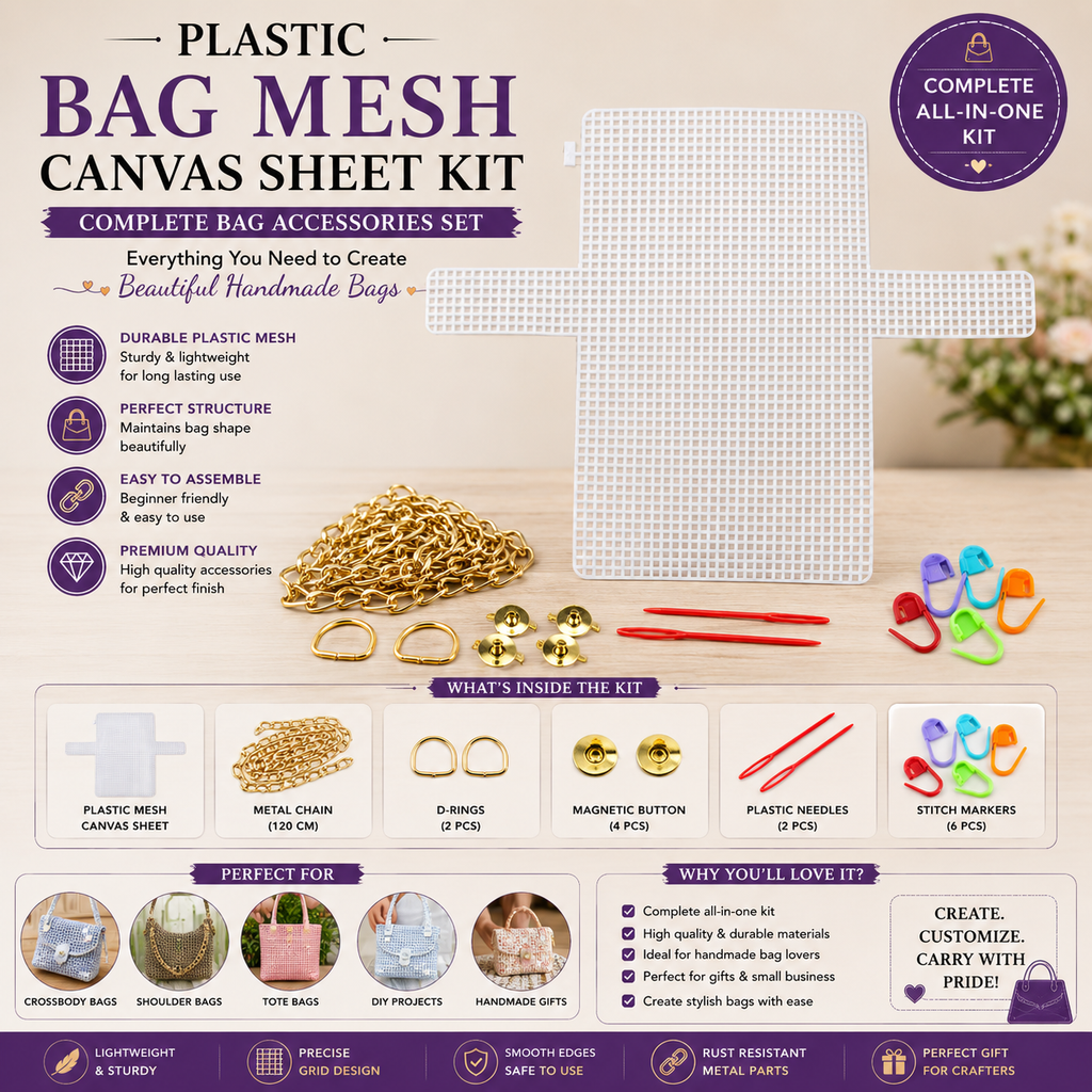 Plastic Bag Mesh Canvas Sheet Kit