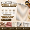 Premium Stainless Steel Knitting Needles