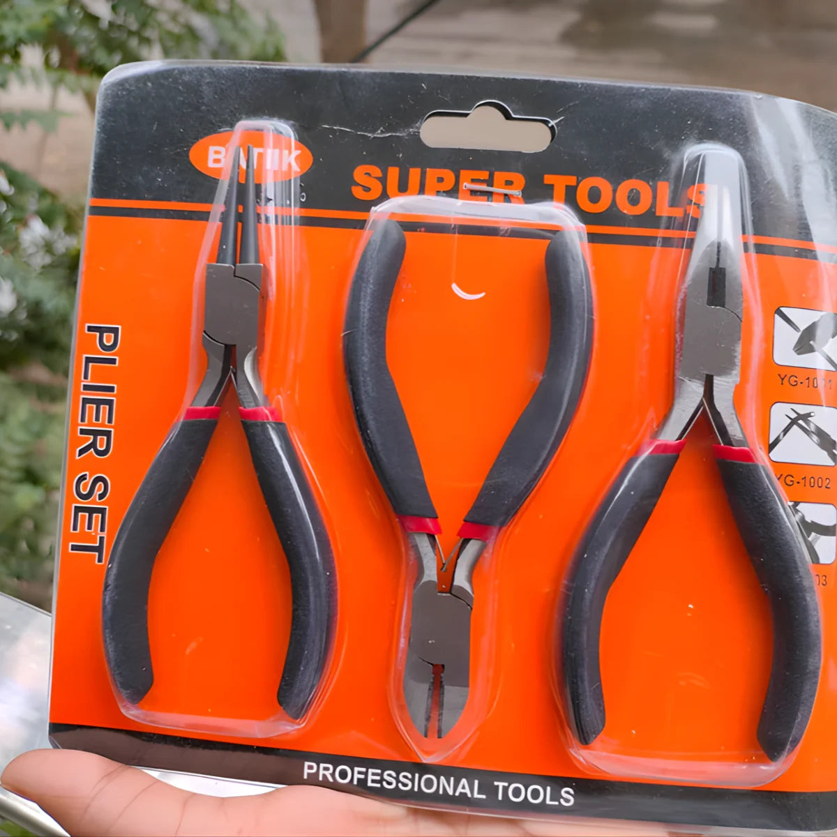 3 Pcs Professional Jewelry Pliers Set | Round Flat Cutter