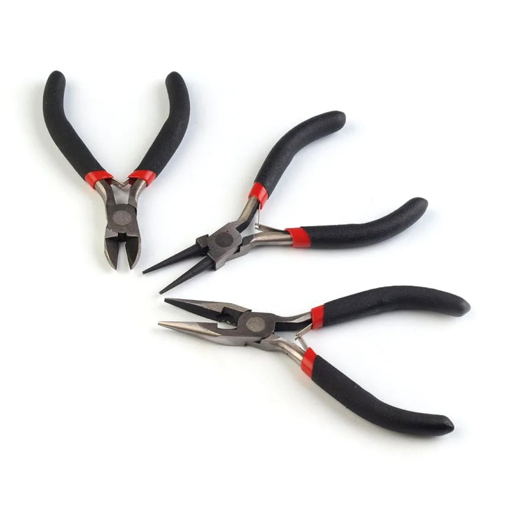 3 Pcs Professional Jewelry Pliers Set | Round Flat Cutter