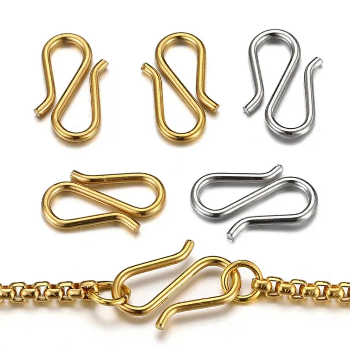 Premium Stainless Steel S-Buckles 20pcs