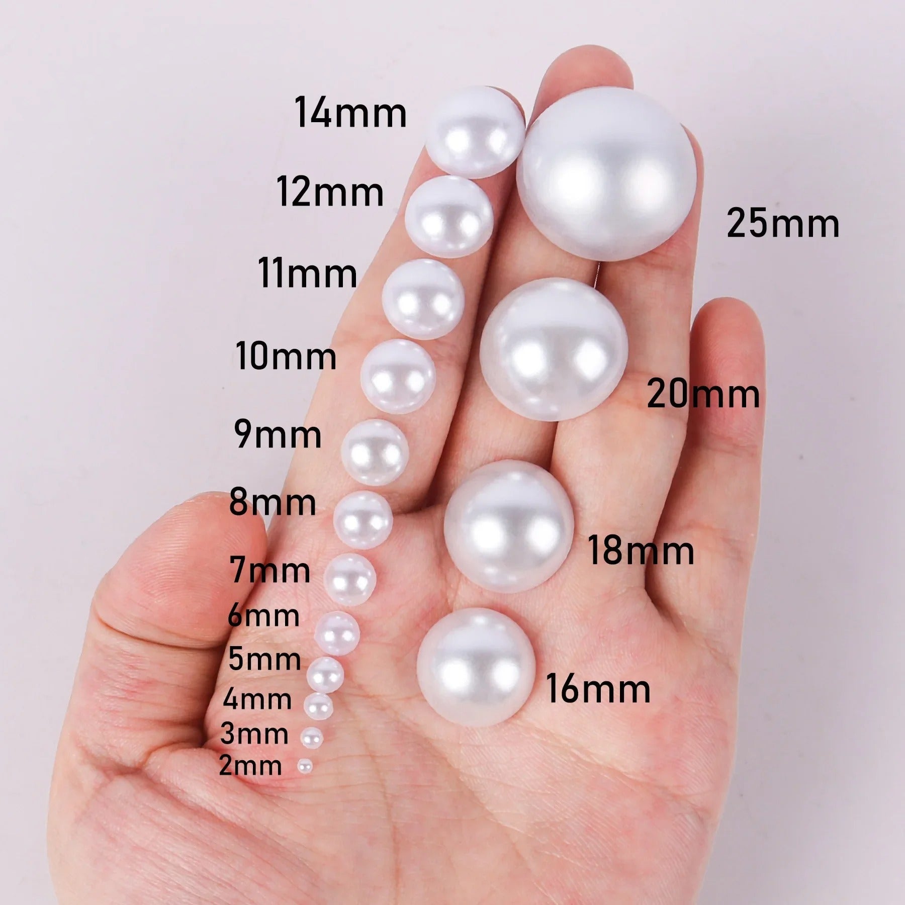 White Shell Pearl beads All Size (2mm-10mm)