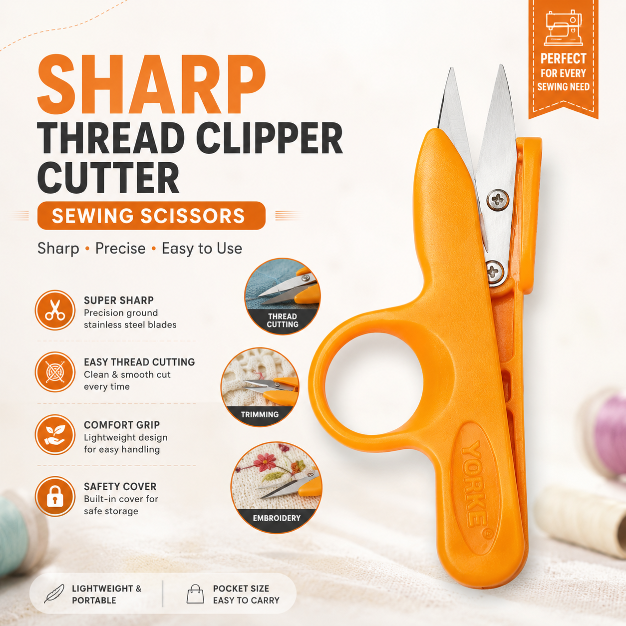 Sharp Thread Clipper Cutter Sewing Scissors