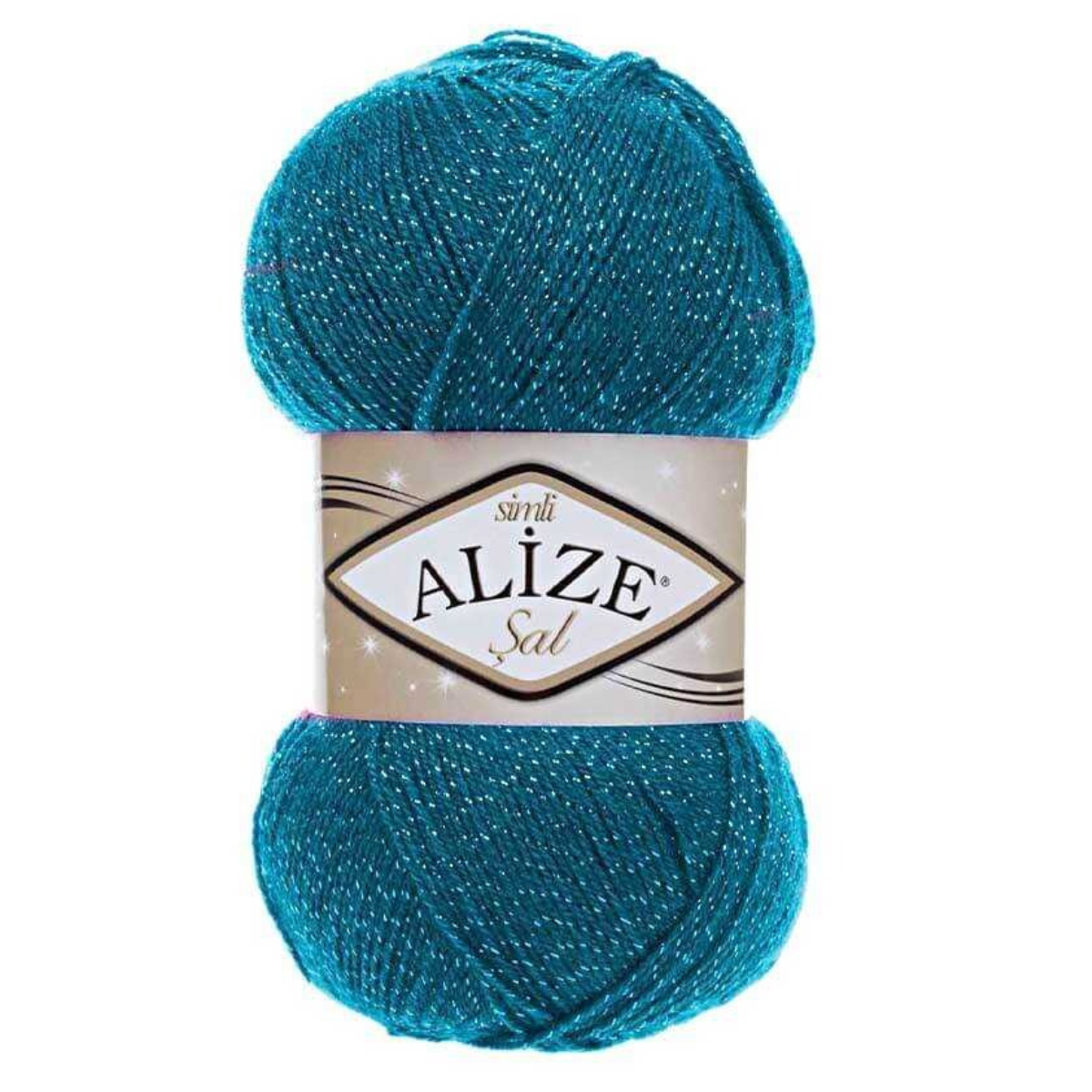 Alize Simli Sal Wool Yarn – 95% Acrylic, 5% Metallic | 100g Ball