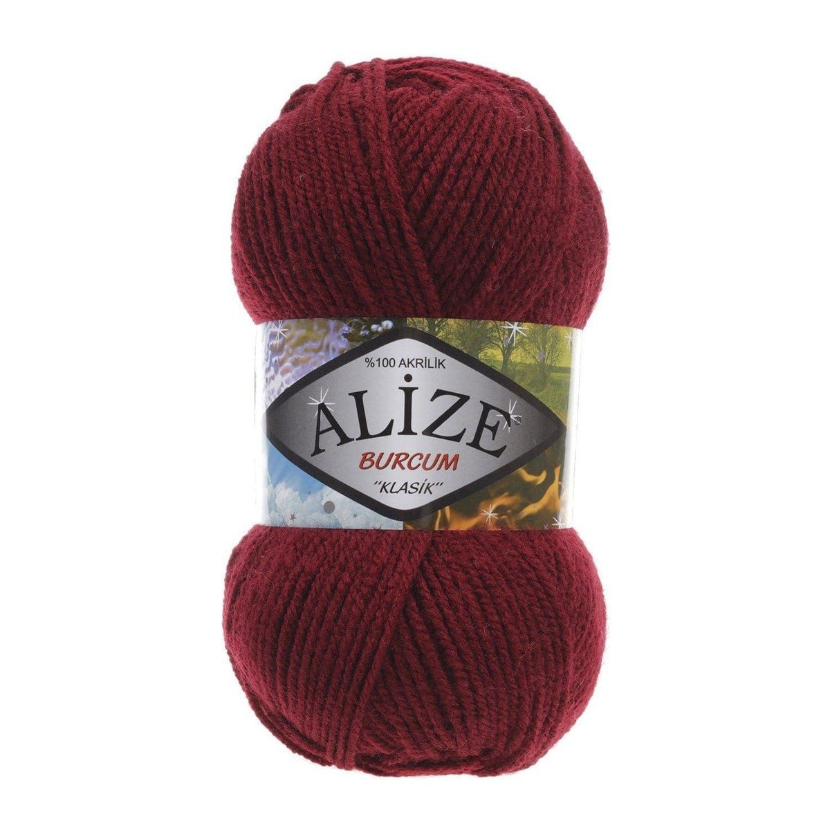 Alize Burcum Klasik Yarn – 100% Acrylic, 100g Skein, 210m
