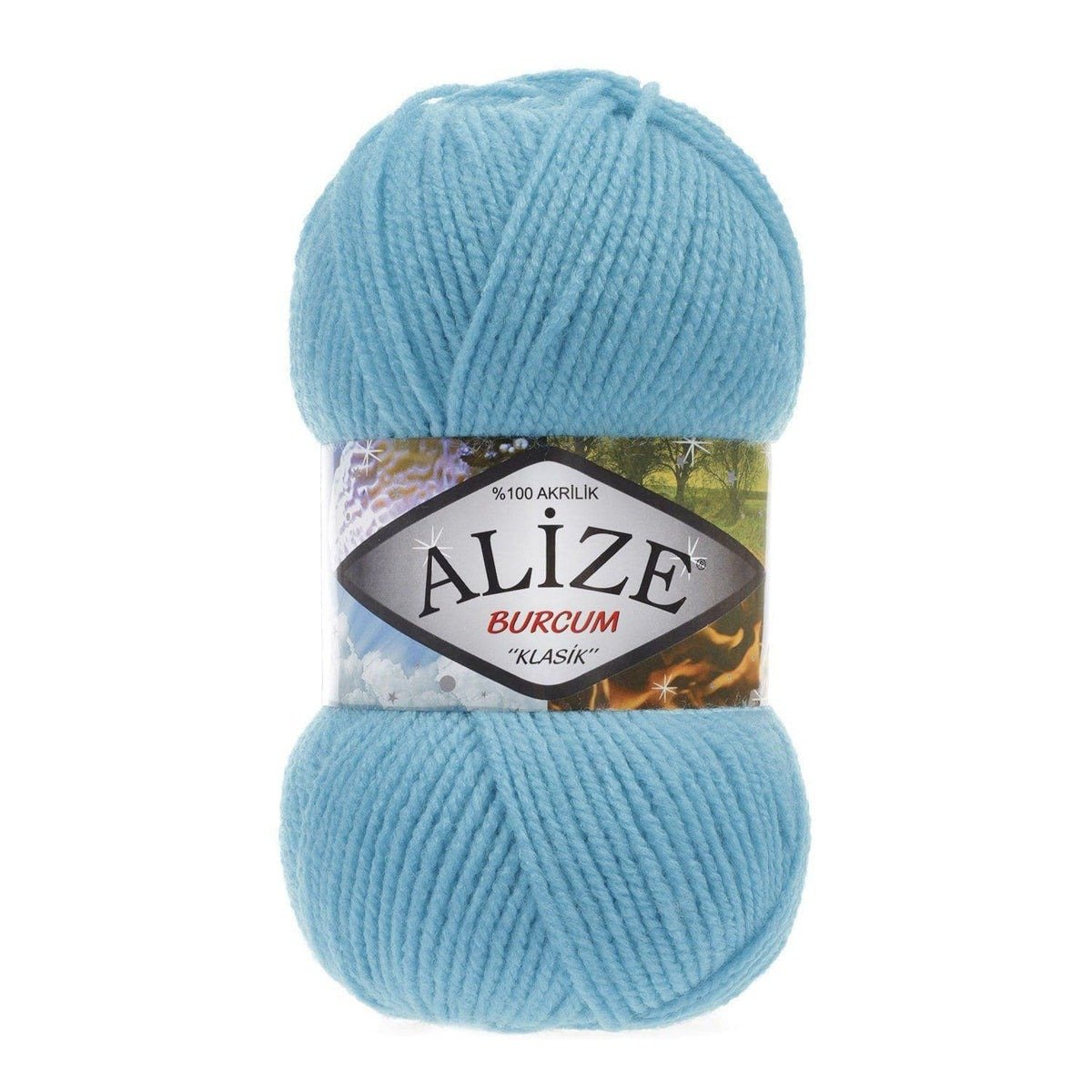 Alize Burcum Klasik Yarn – 100% Acrylic, 100g Skein, 210m