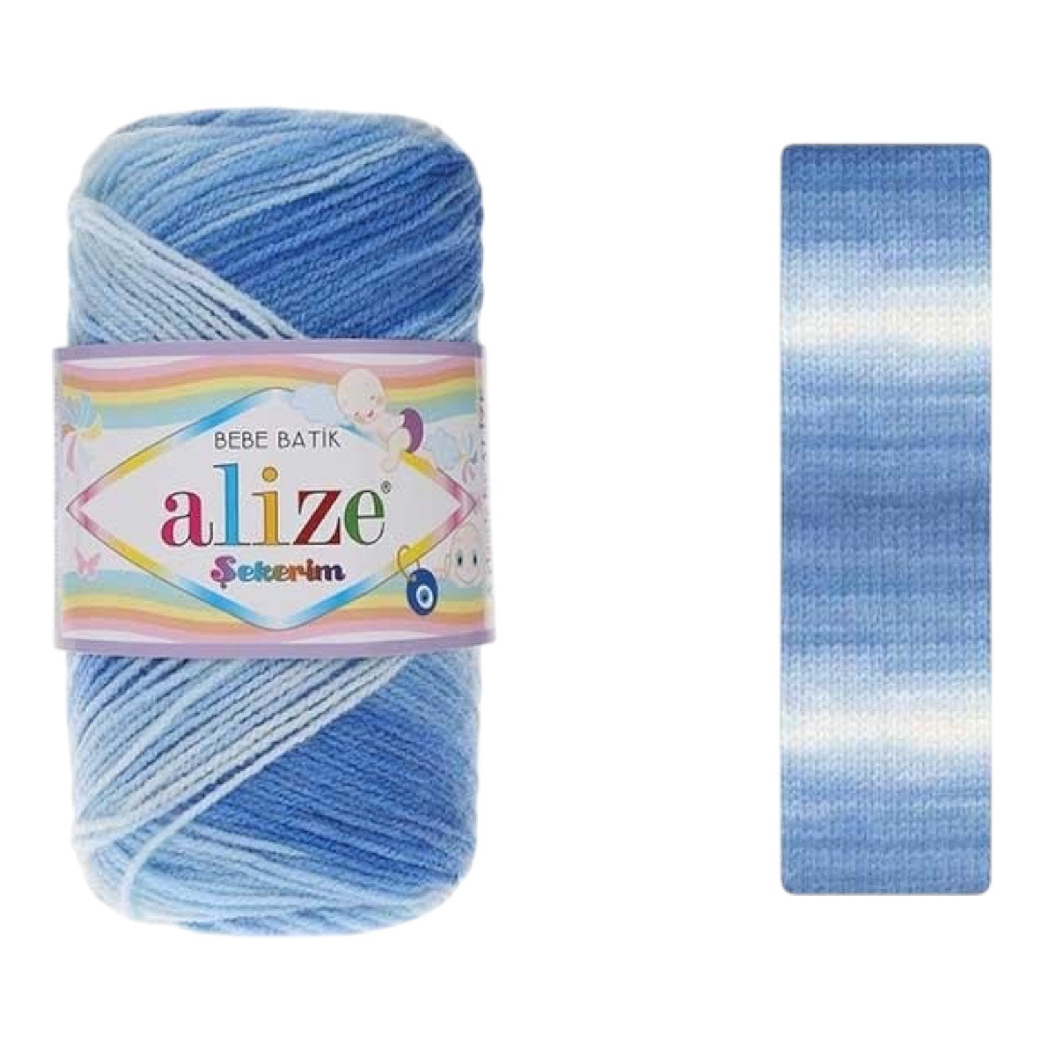 Alize Sekerim Bebe Batik Yarn – 100% Premium Acrylic