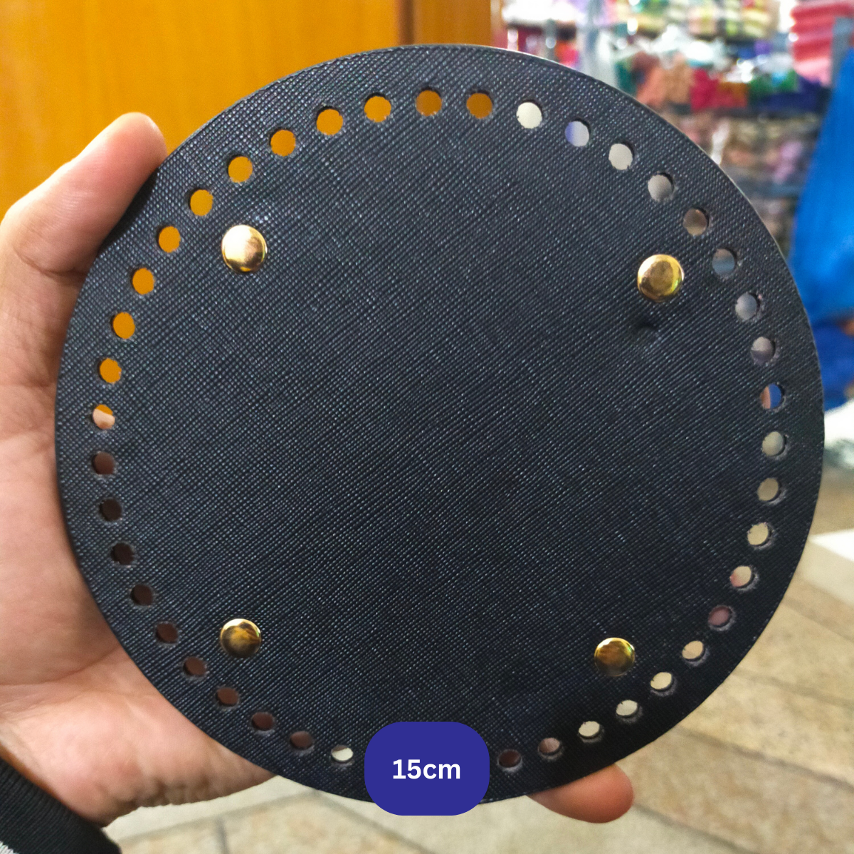 Premium Leather Bag Base Round Shaper | DIY Crochet Knit