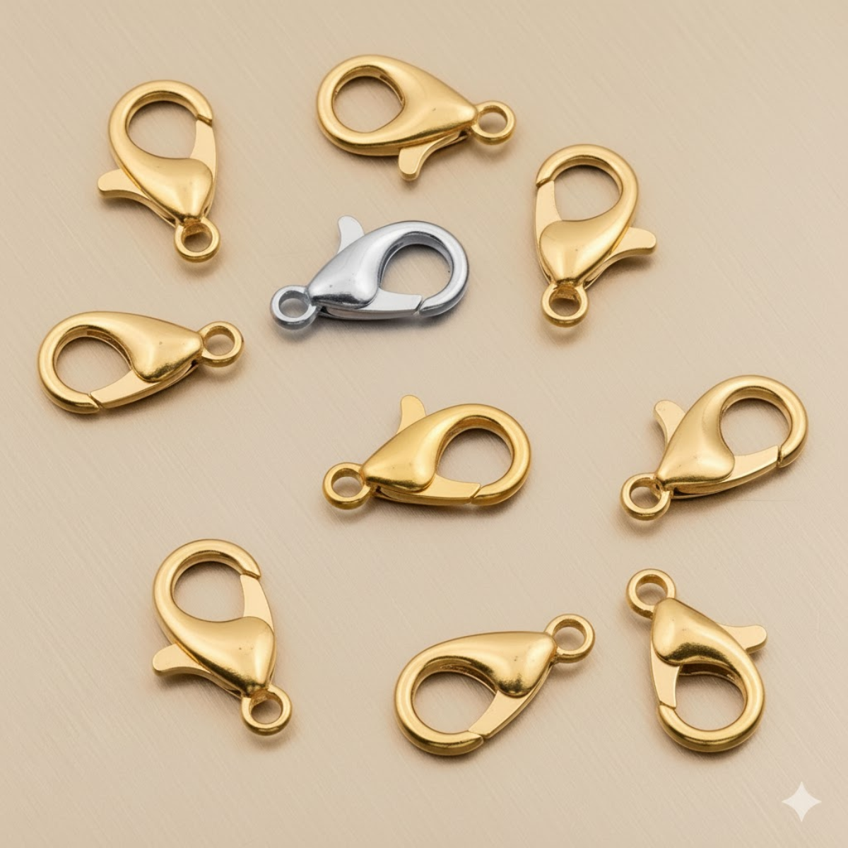 Premium Lobster Clasps (10pcs) | Silver & Gold Jewelry DIY
