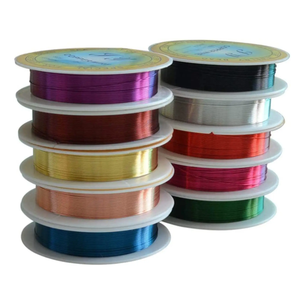 Multicolor Copper Jewelry Wire 10 Rolls