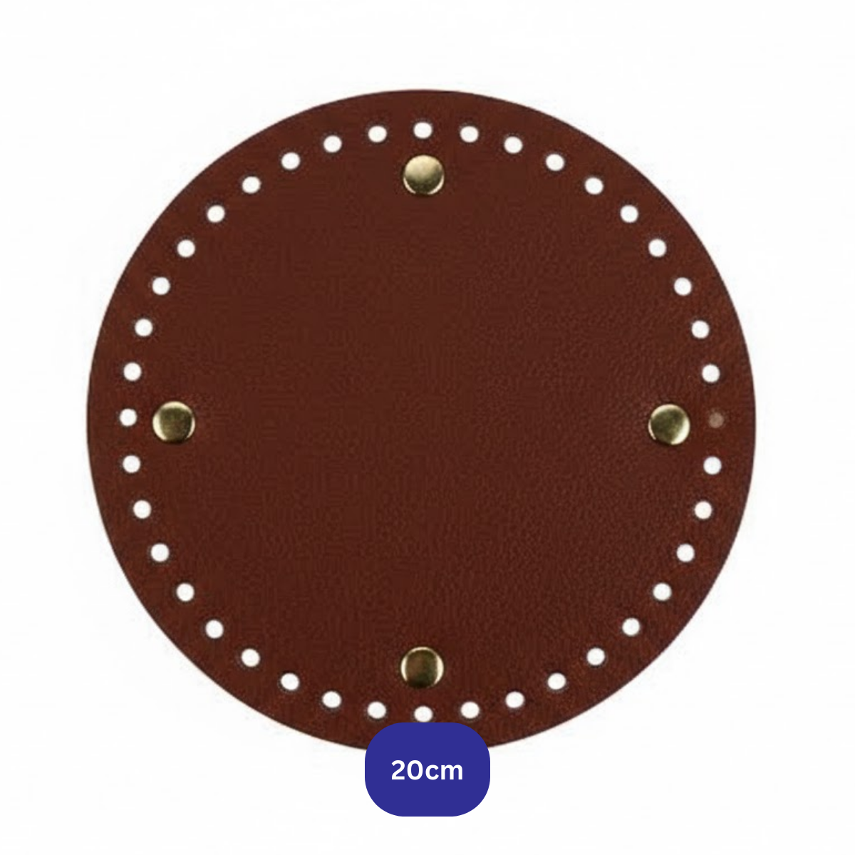 Premium Leather Bag Base Round Shaper | DIY Crochet Knit