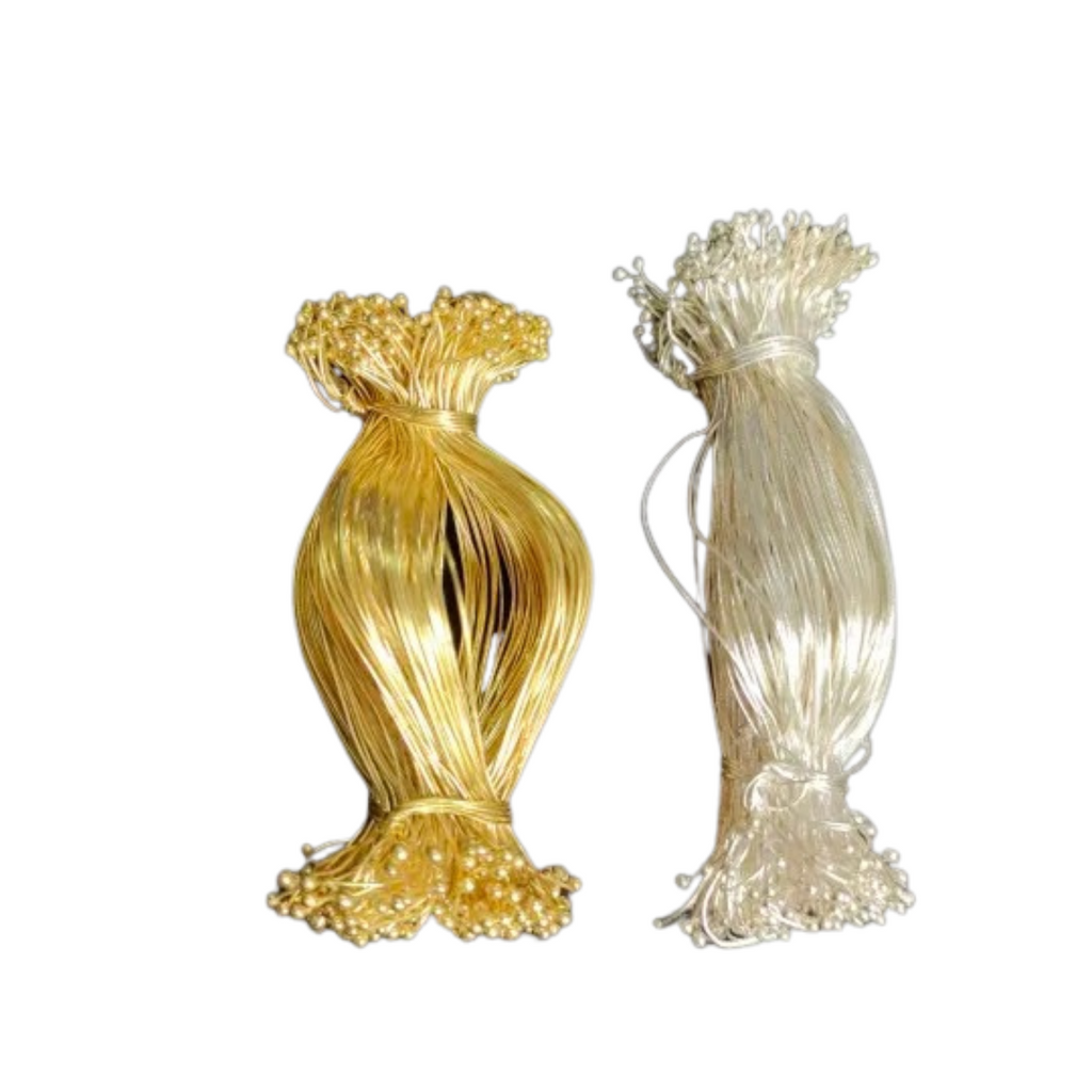 Loreal Wire 300 | Golden & Silver Double Ball Jewelry Wire