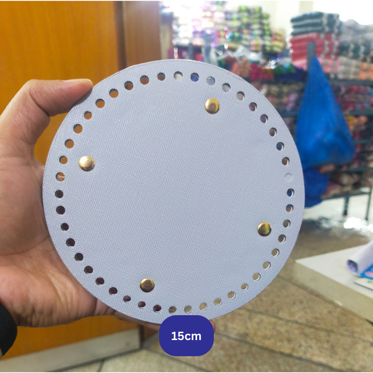 Premium Leather Bag Base Round Shaper | DIY Crochet Knit