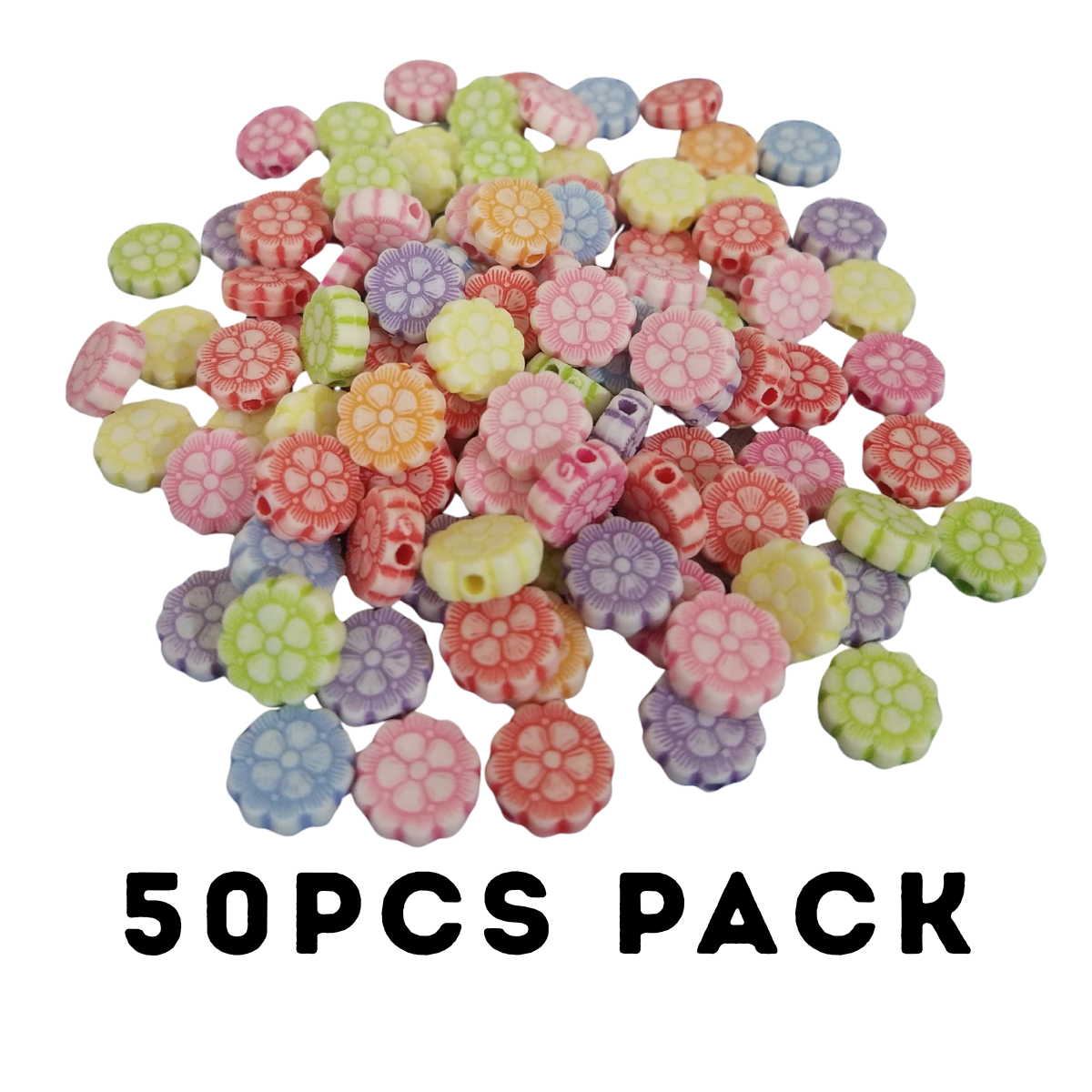 Vibrant Heart & Butterfly Charms Beads | Multicolor Acrylic