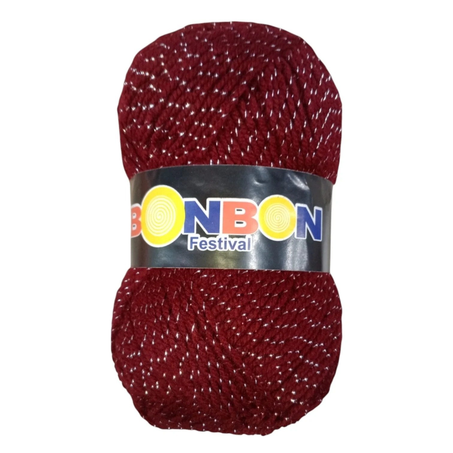 Bonbon Festival Tilla Wool Yarn – 90% Acrylic + 10% Sparkle, 70–80g Ball
