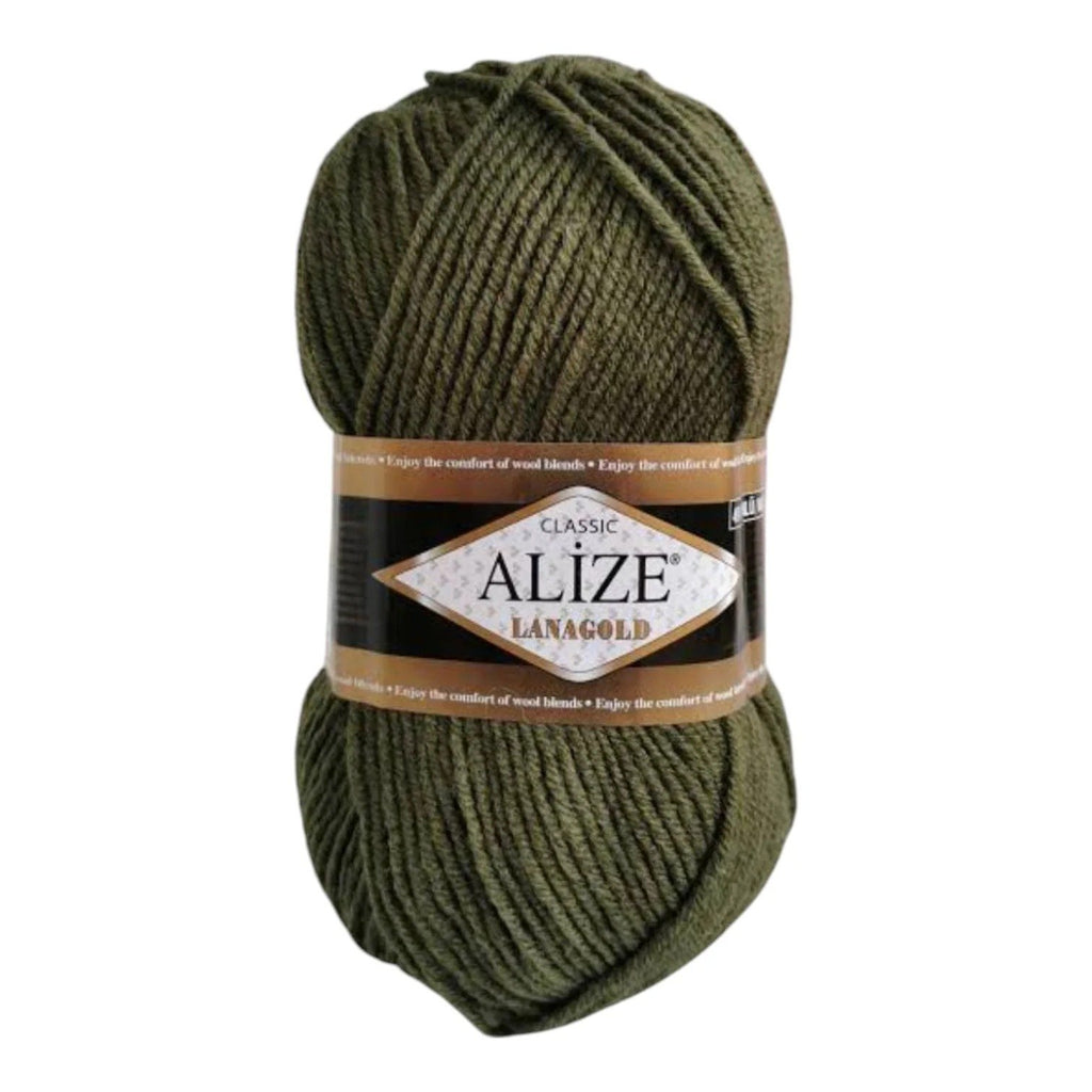 Alize Lanagold Wool Blend Yarn (49% Wool, 51% Acrylic)
