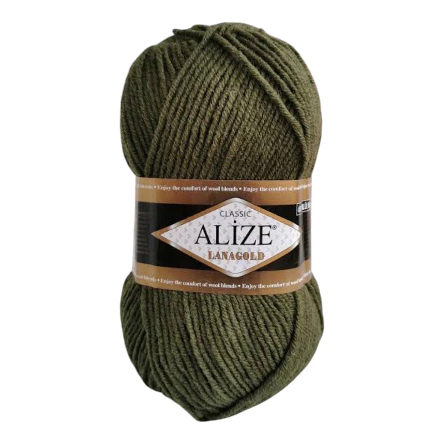 Alize Lanagold Wool Blend Yarn (49% Wool, 51% Acrylic)