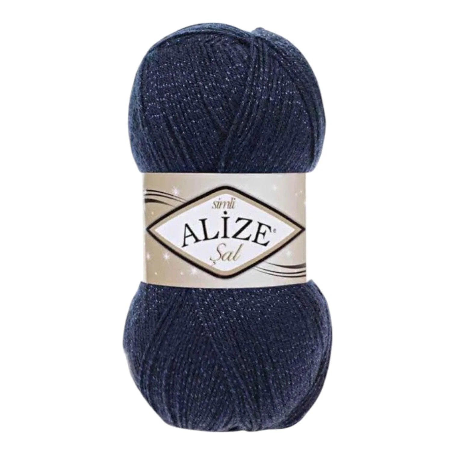 Alize Simli Sal Wool Yarn – 95% Acrylic, 5% Metallic | 100g Ball