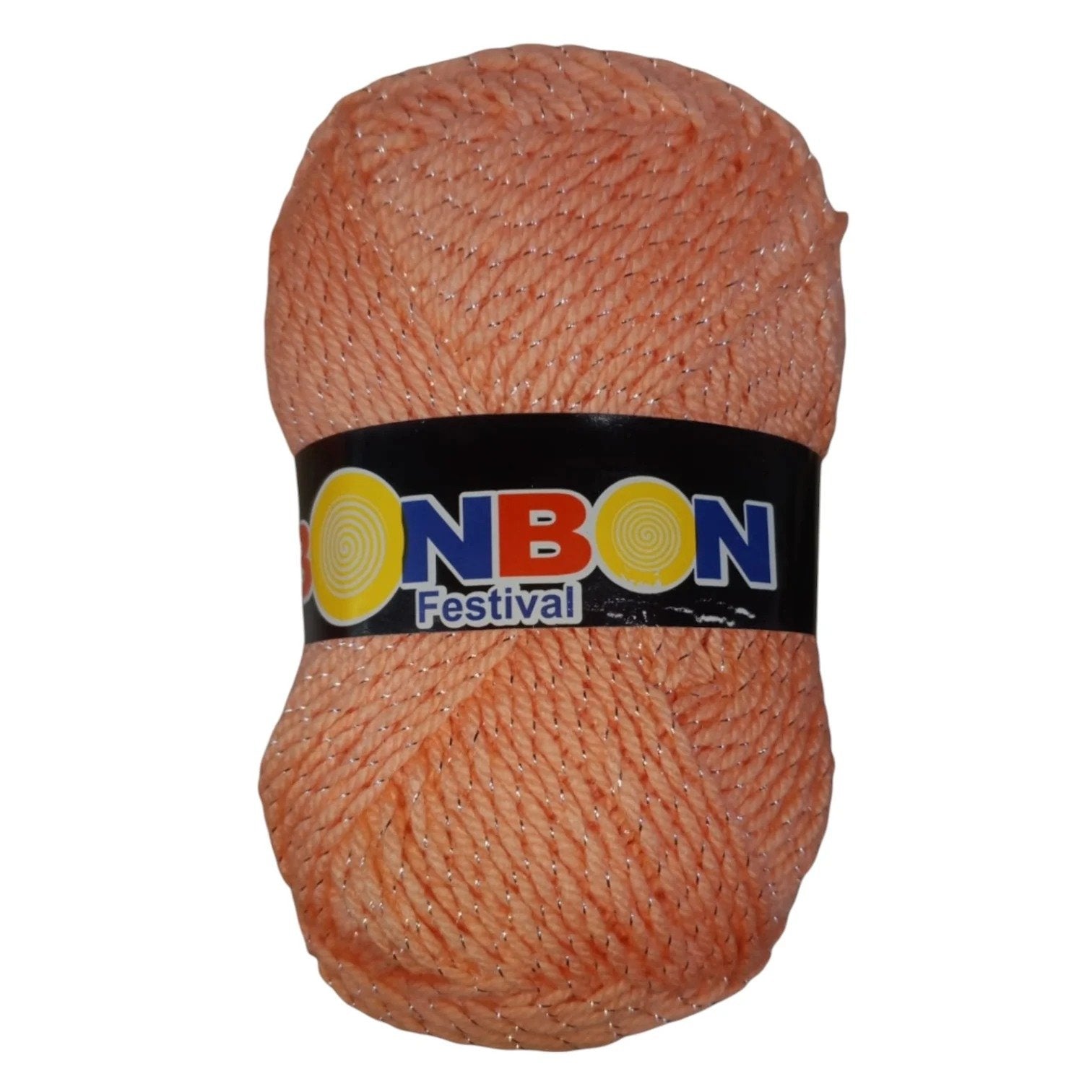 Bonbon Festival Tilla Wool Yarn – 90% Acrylic + 10% Sparkle, 70–80g Ball