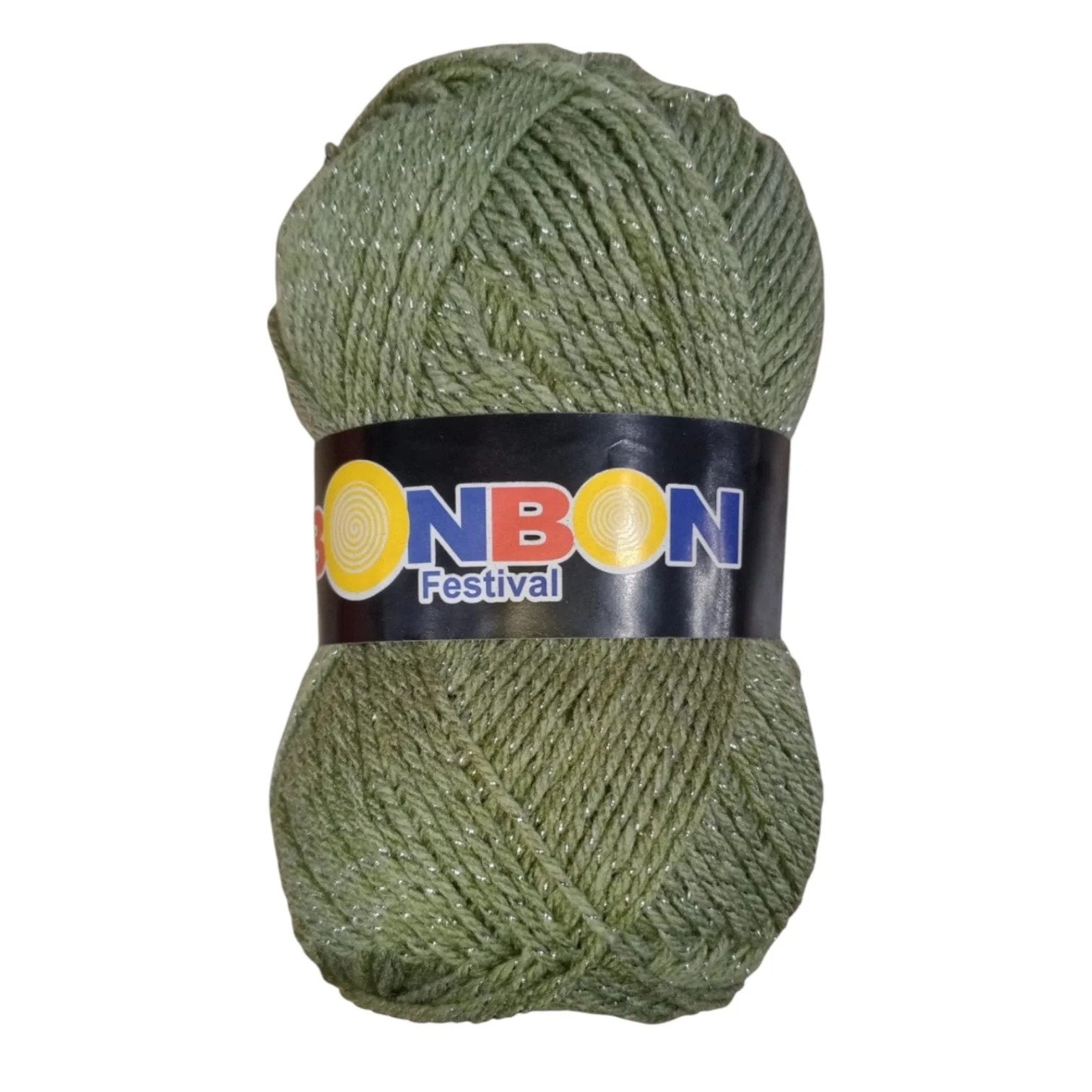 Bonbon Festival Tilla Wool Yarn – 90% Acrylic + 10% Sparkle, 70–80g Ball