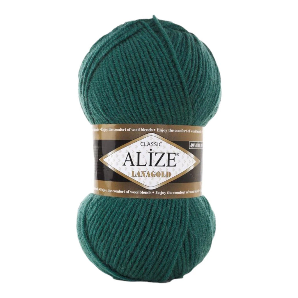 Alize Lanagold Wool Blend Yarn (49% Wool, 51% Acrylic)