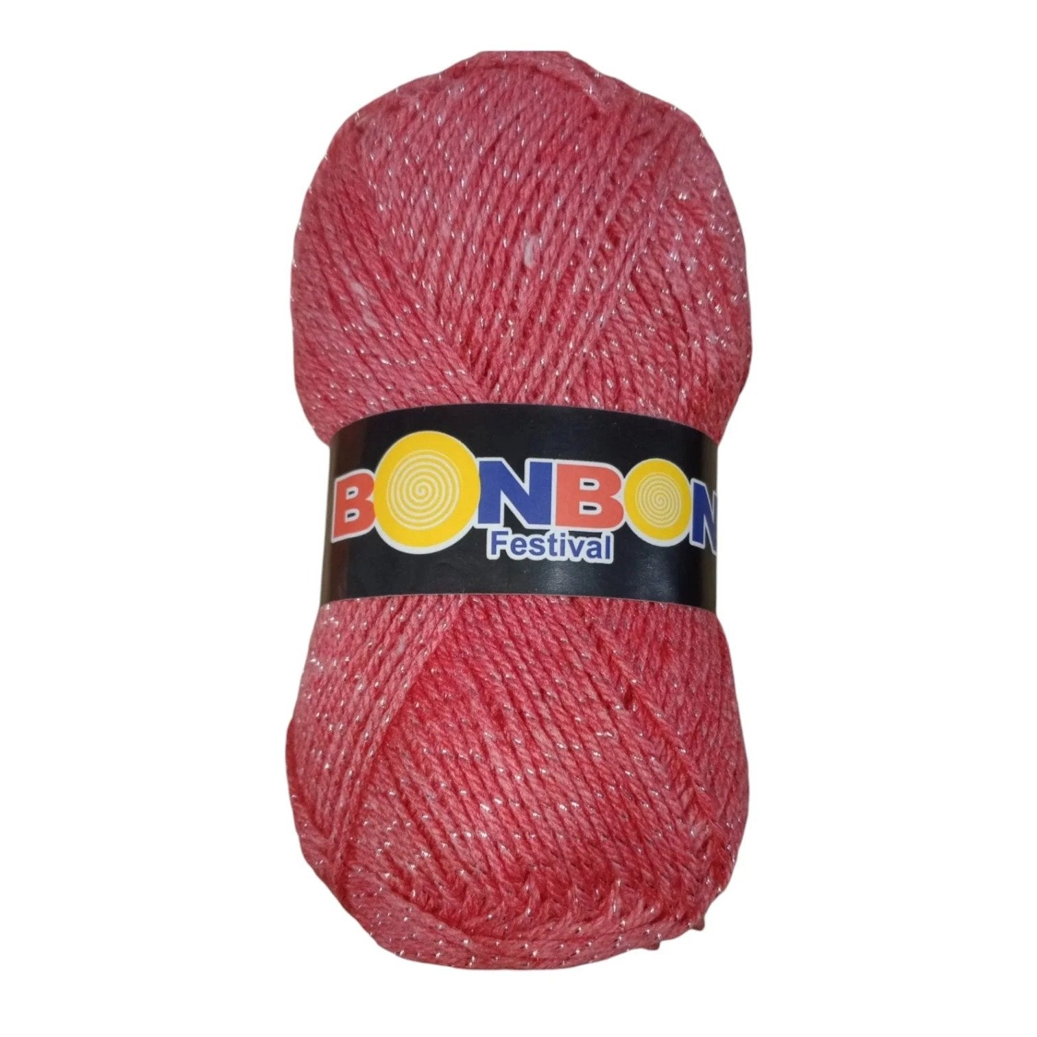 Bonbon Festival Tilla Wool Yarn – 90% Acrylic + 10% Sparkle, 70–80g Ball