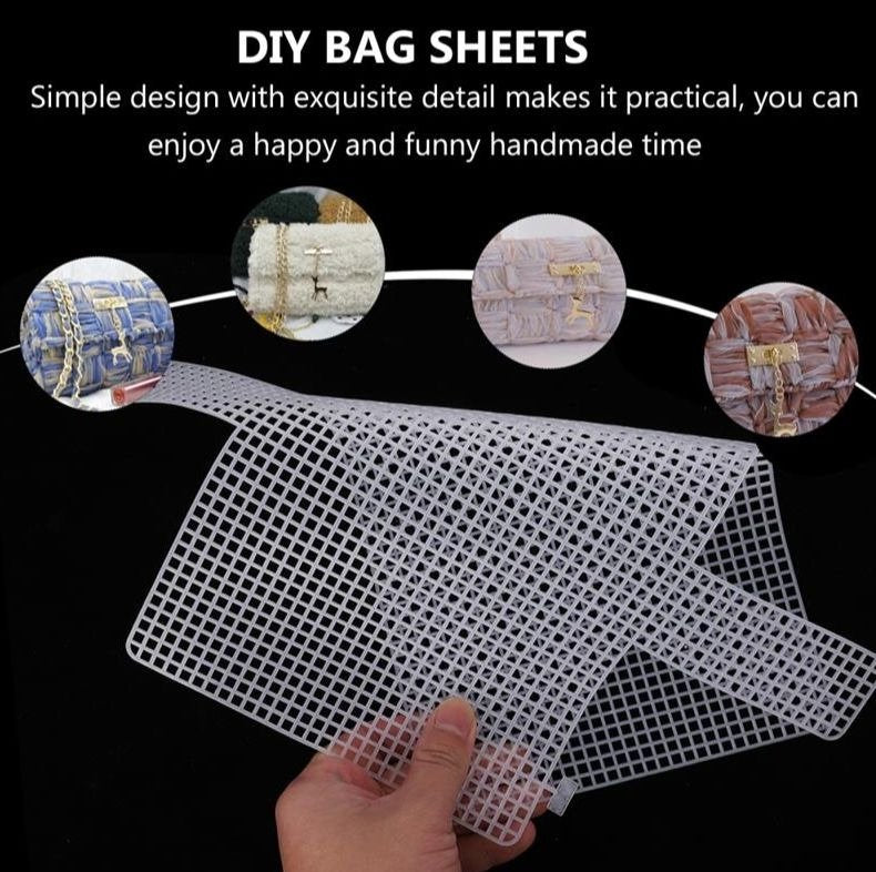 Plastic Canvas Sheet for DIY Bag Crafting