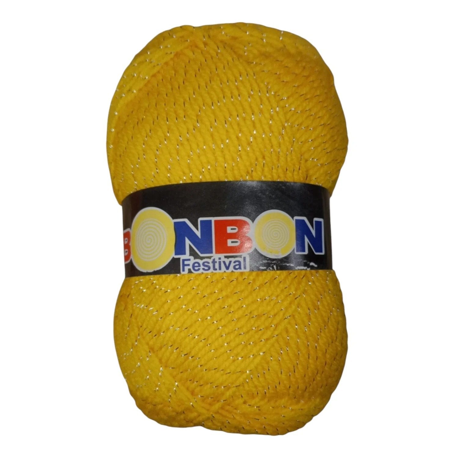 Bonbon Festival Tilla Wool Yarn – 90% Acrylic + 10% Sparkle, 70–80g Ball