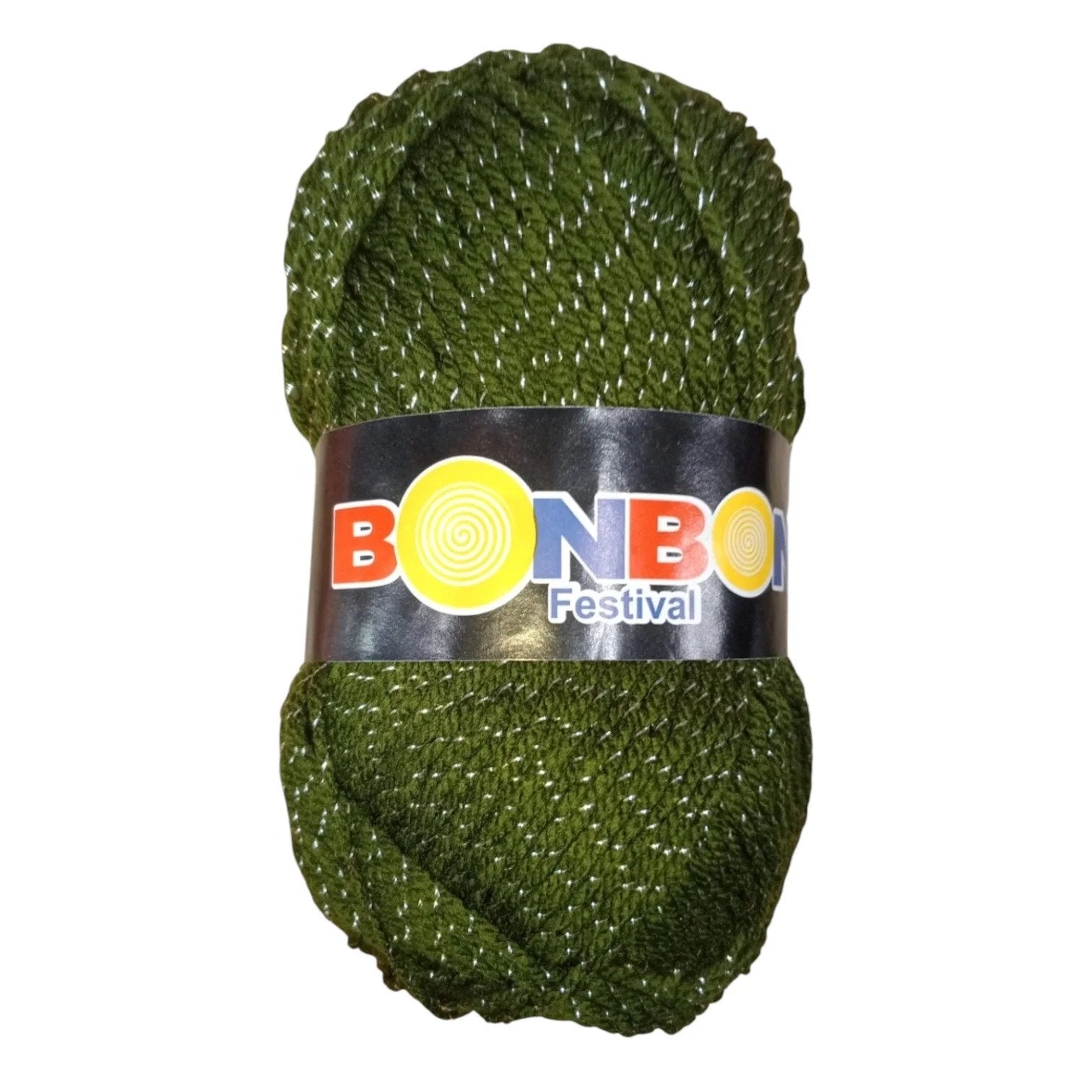 Bonbon Festival Tilla Wool Yarn – 90% Acrylic + 10% Sparkle, 70–80g Ball
