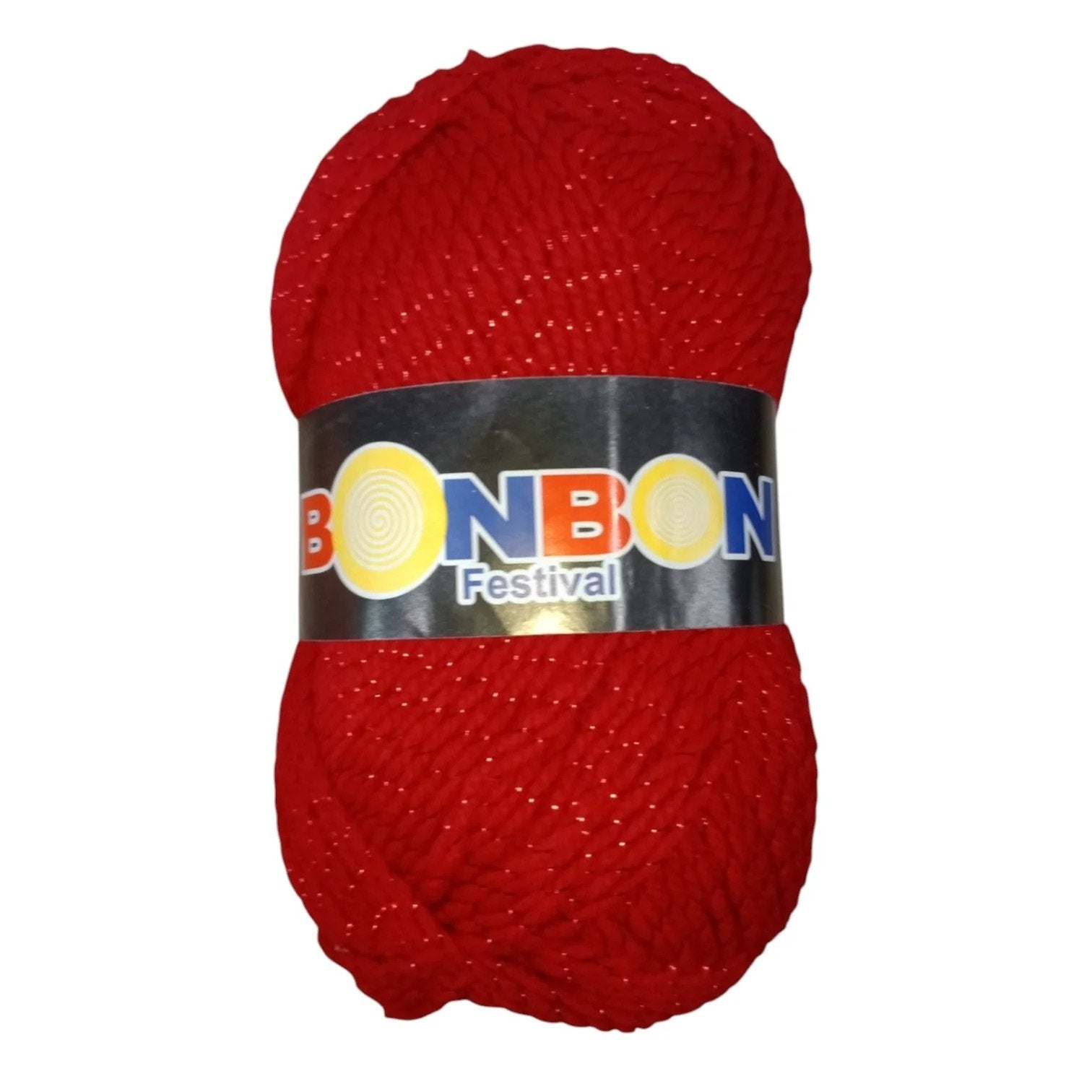 Bonbon Festival Tilla Wool Yarn – 90% Acrylic + 10% Sparkle, 70–80g Ball