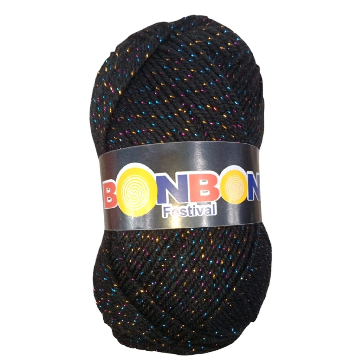 Bonbon Festival Tilla Wool Yarn – 90% Acrylic + 10% Sparkle, 70–80g Ball