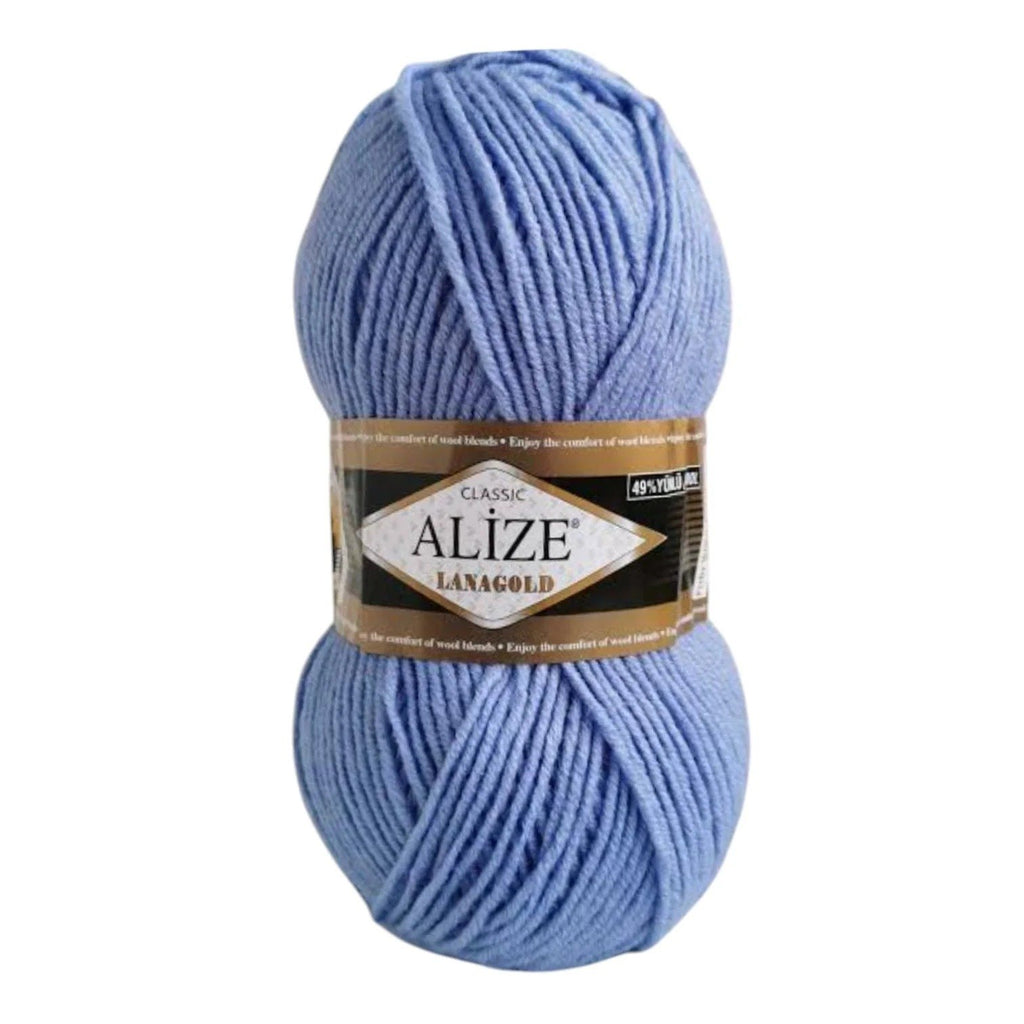 Alize Lanagold Wool Blend Yarn (49% Wool, 51% Acrylic)