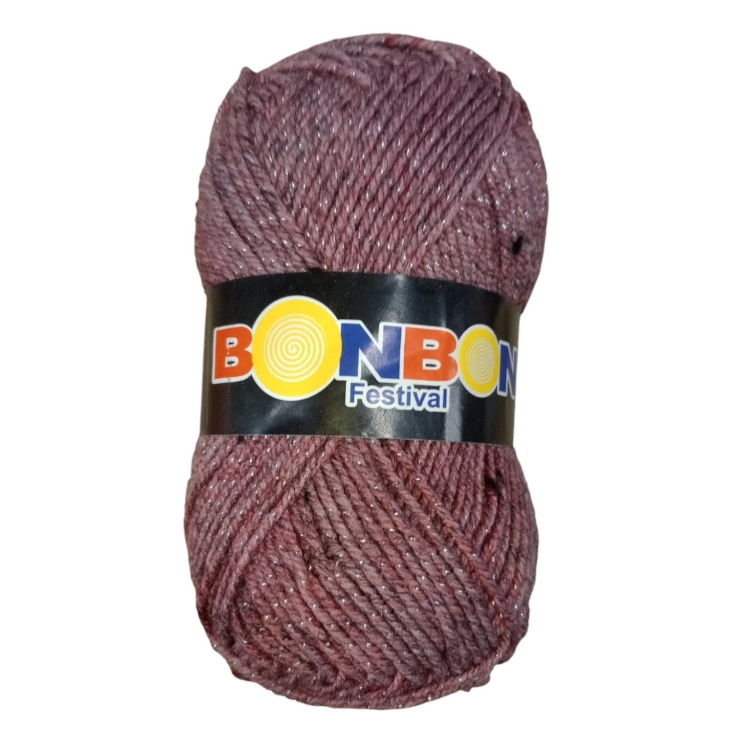 Bonbon Festival Tilla Wool Yarn – 90% Acrylic + 10% Sparkle, 70–80g Ball