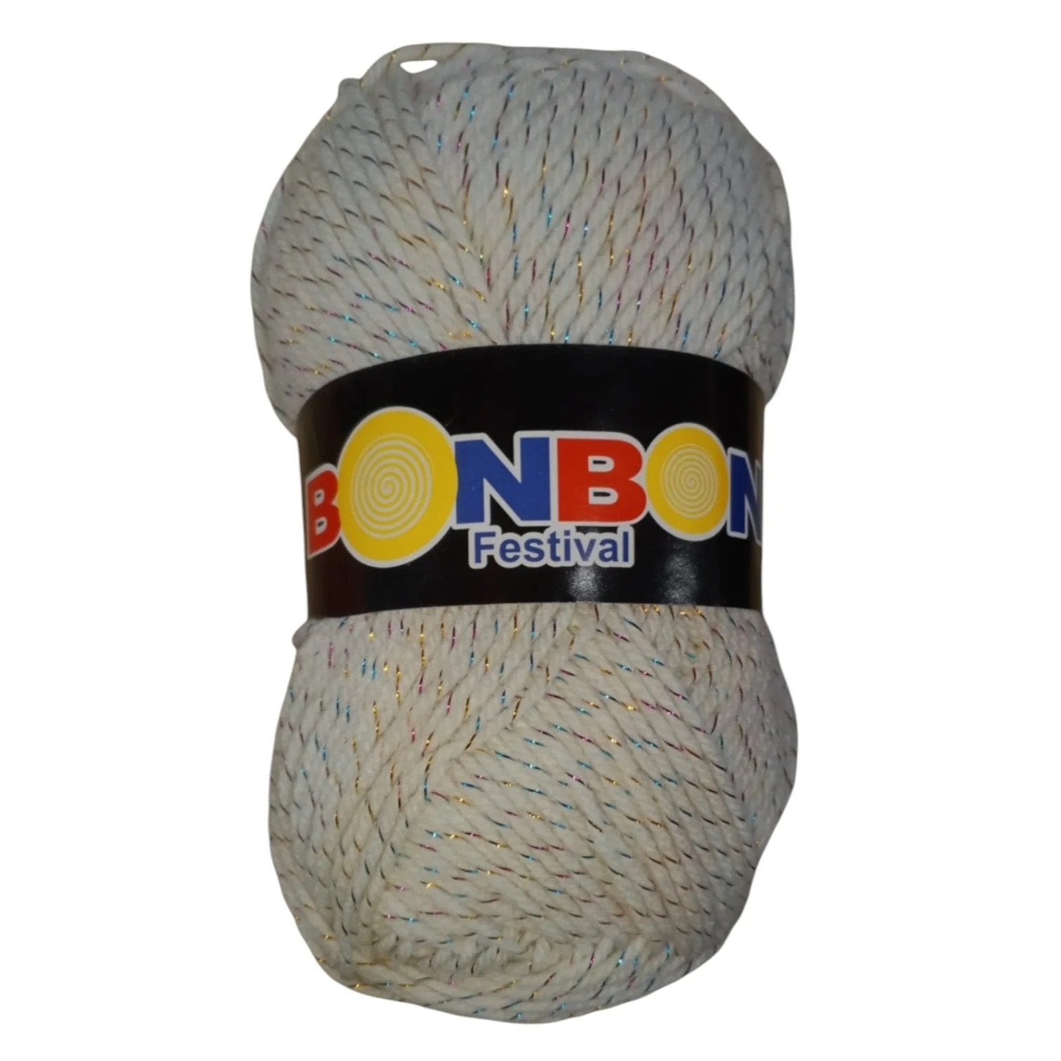 Bonbon Festival Tilla Wool Yarn – 90% Acrylic + 10% Sparkle, 70–80g Ball