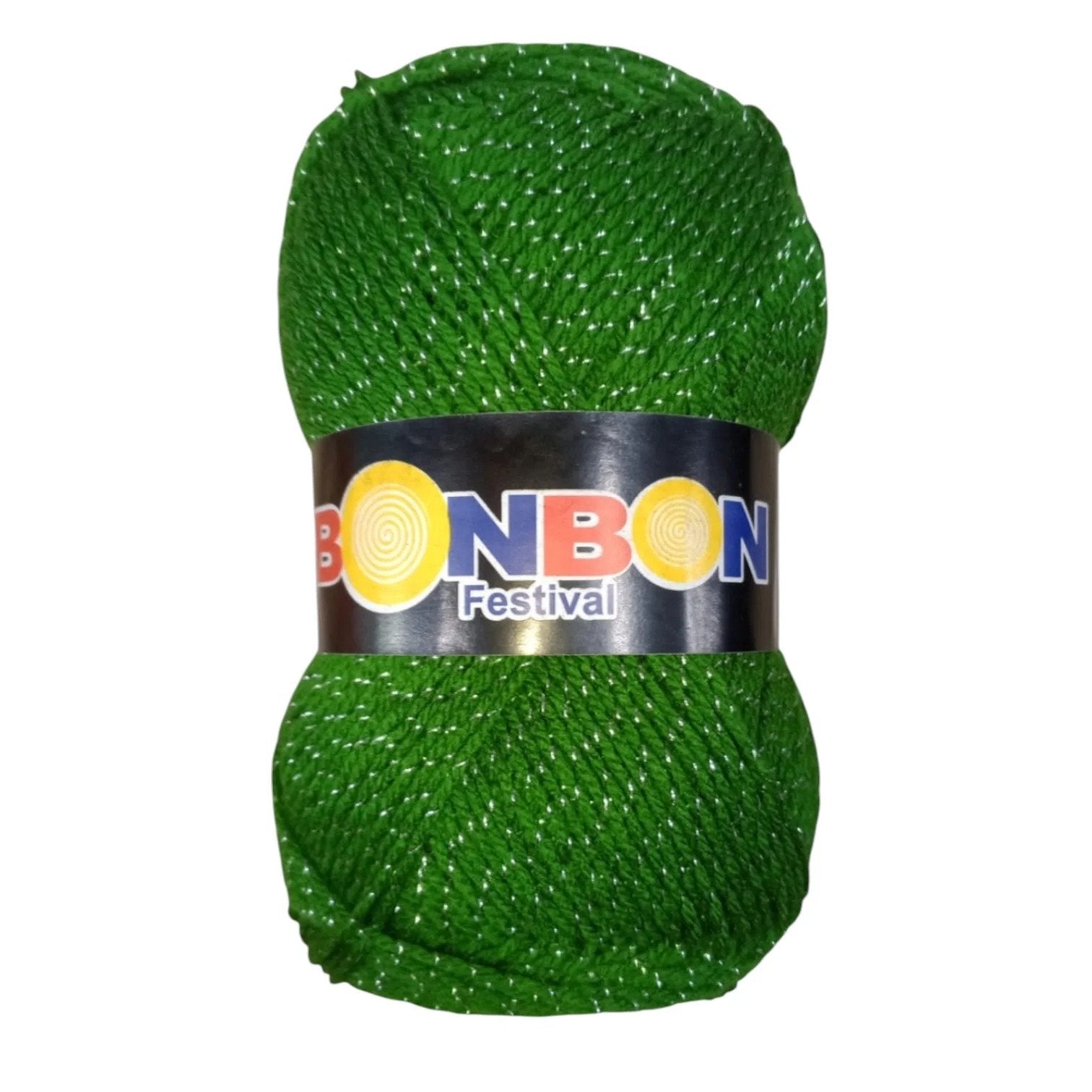 Bonbon Festival Tilla Wool Yarn – 90% Acrylic + 10% Sparkle, 70–80g Ball
