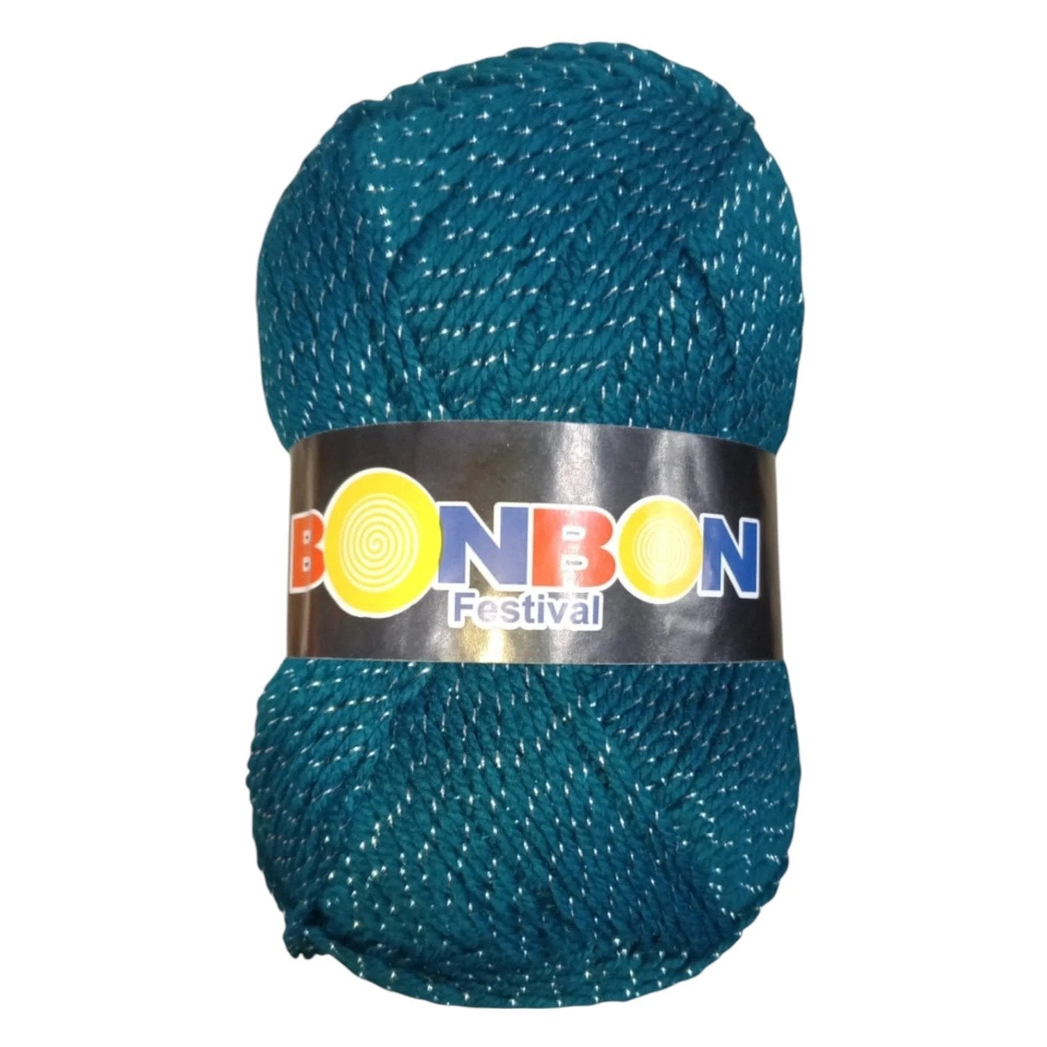 Bonbon Festival Tilla Wool Yarn – 90% Acrylic + 10% Sparkle, 70–80g Ball