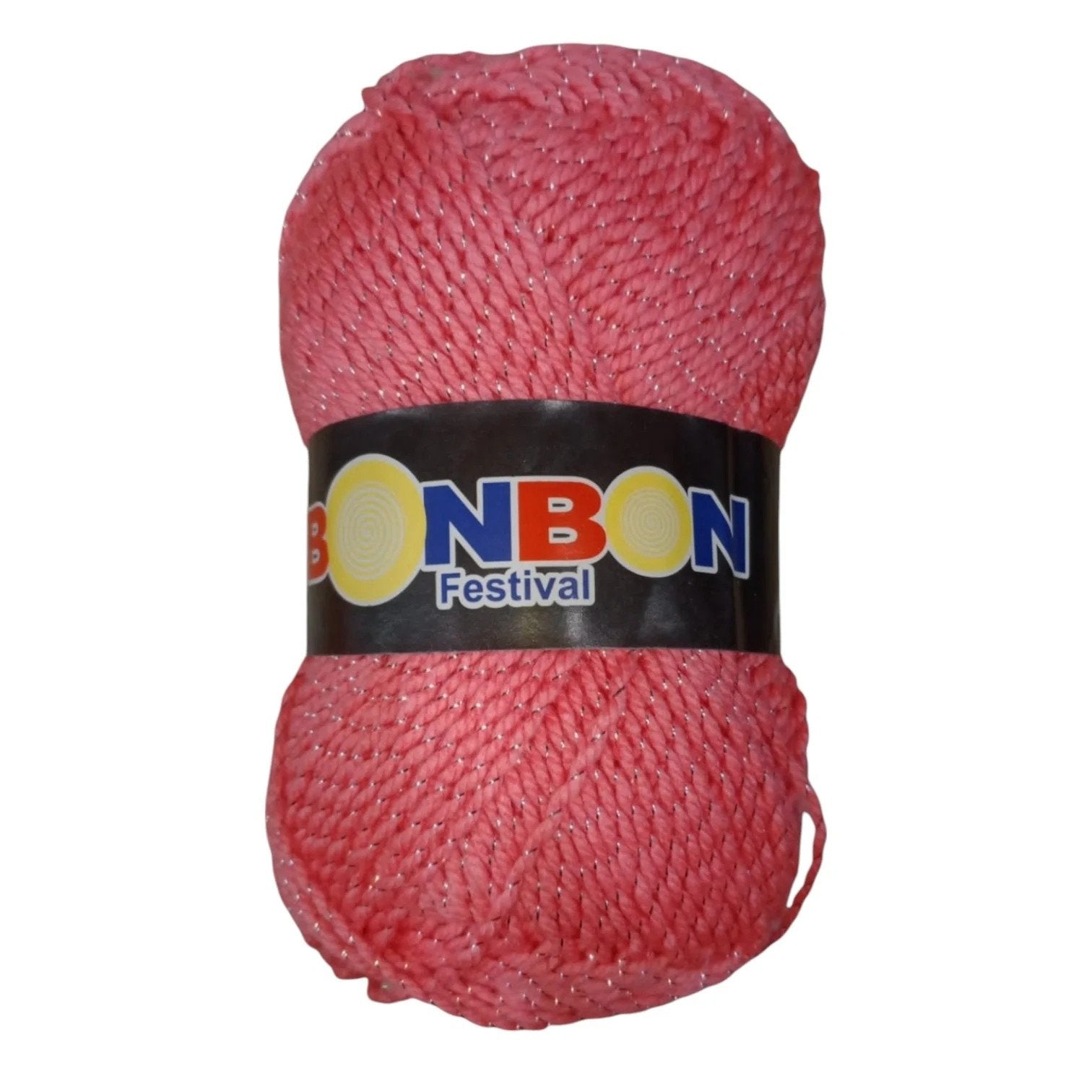 Bonbon Festival Tilla Wool Yarn – 90% Acrylic + 10% Sparkle, 70–80g Ball