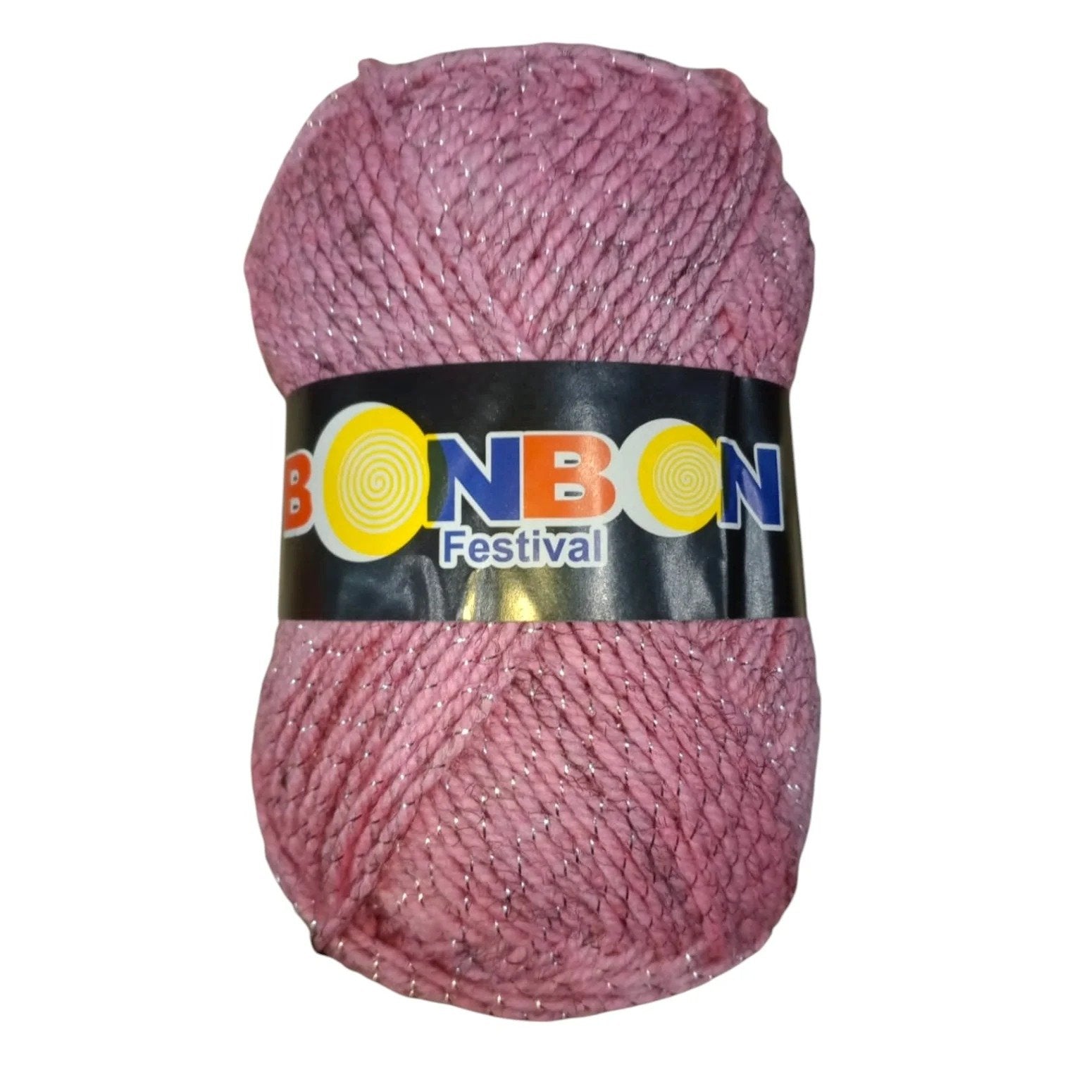 Bonbon Festival Tilla Wool Yarn – 90% Acrylic + 10% Sparkle, 70–80g Ball