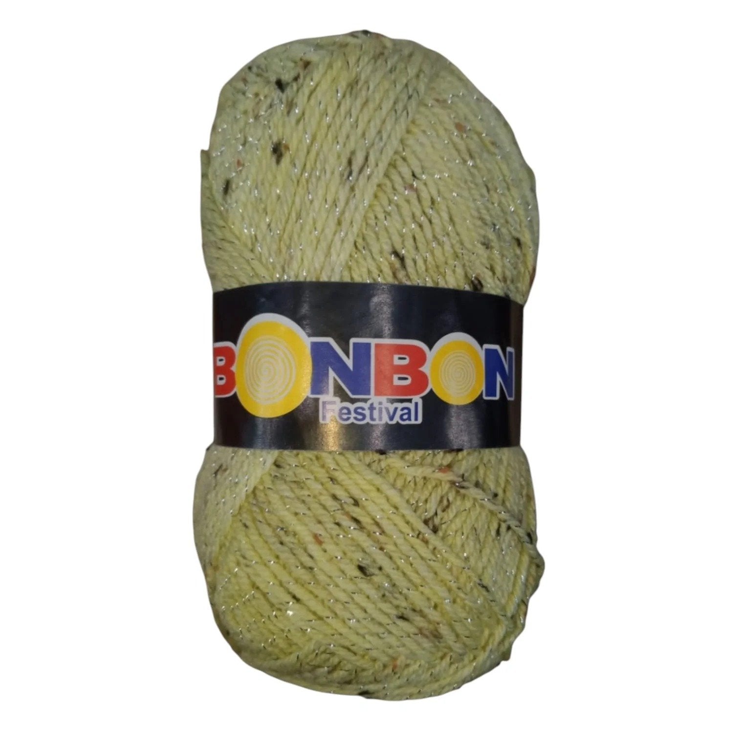 Bonbon Festival Tilla Wool Yarn – 90% Acrylic + 10% Sparkle, 70–80g Ball