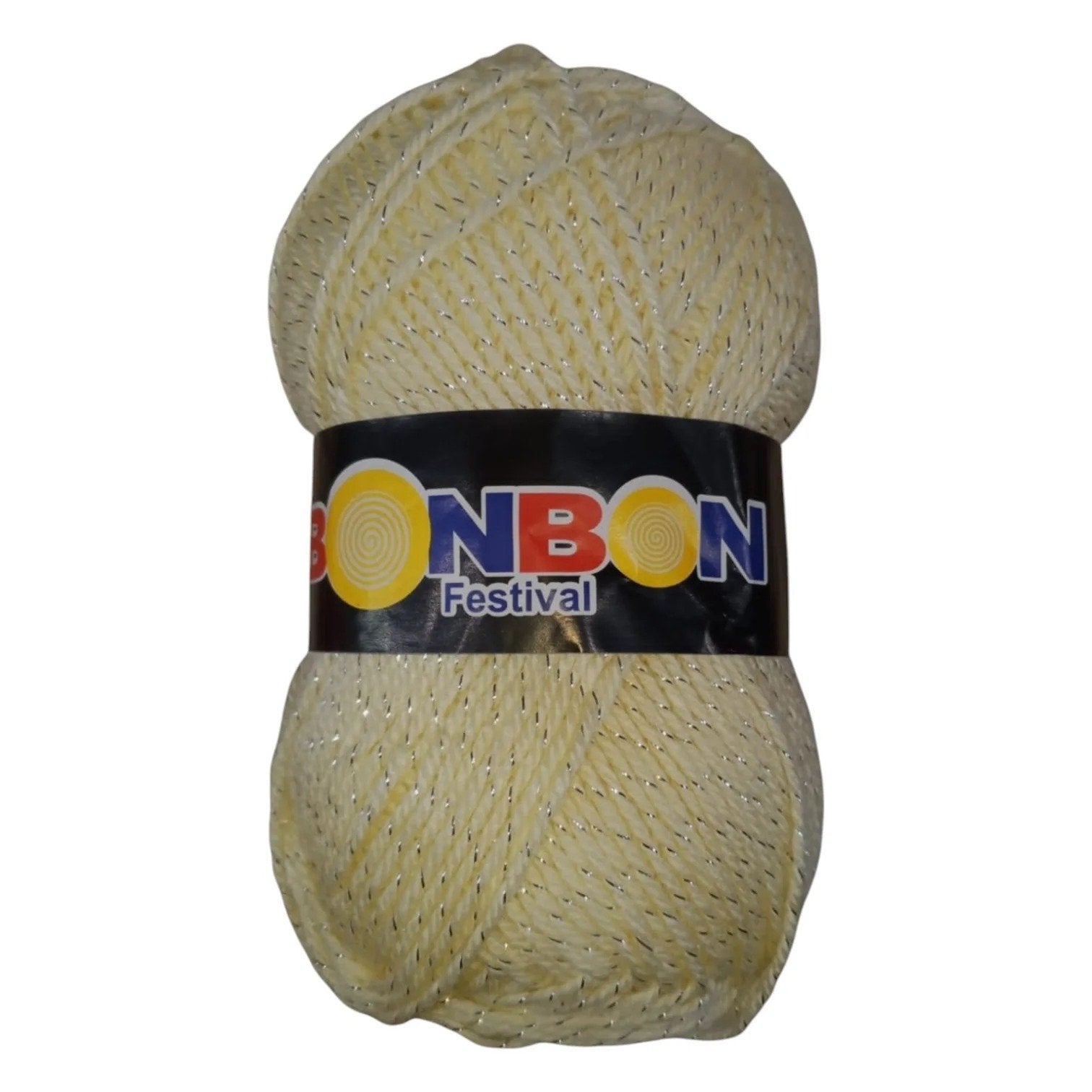 Bonbon Festival Tilla Wool Yarn – 90% Acrylic + 10% Sparkle, 70–80g Ball