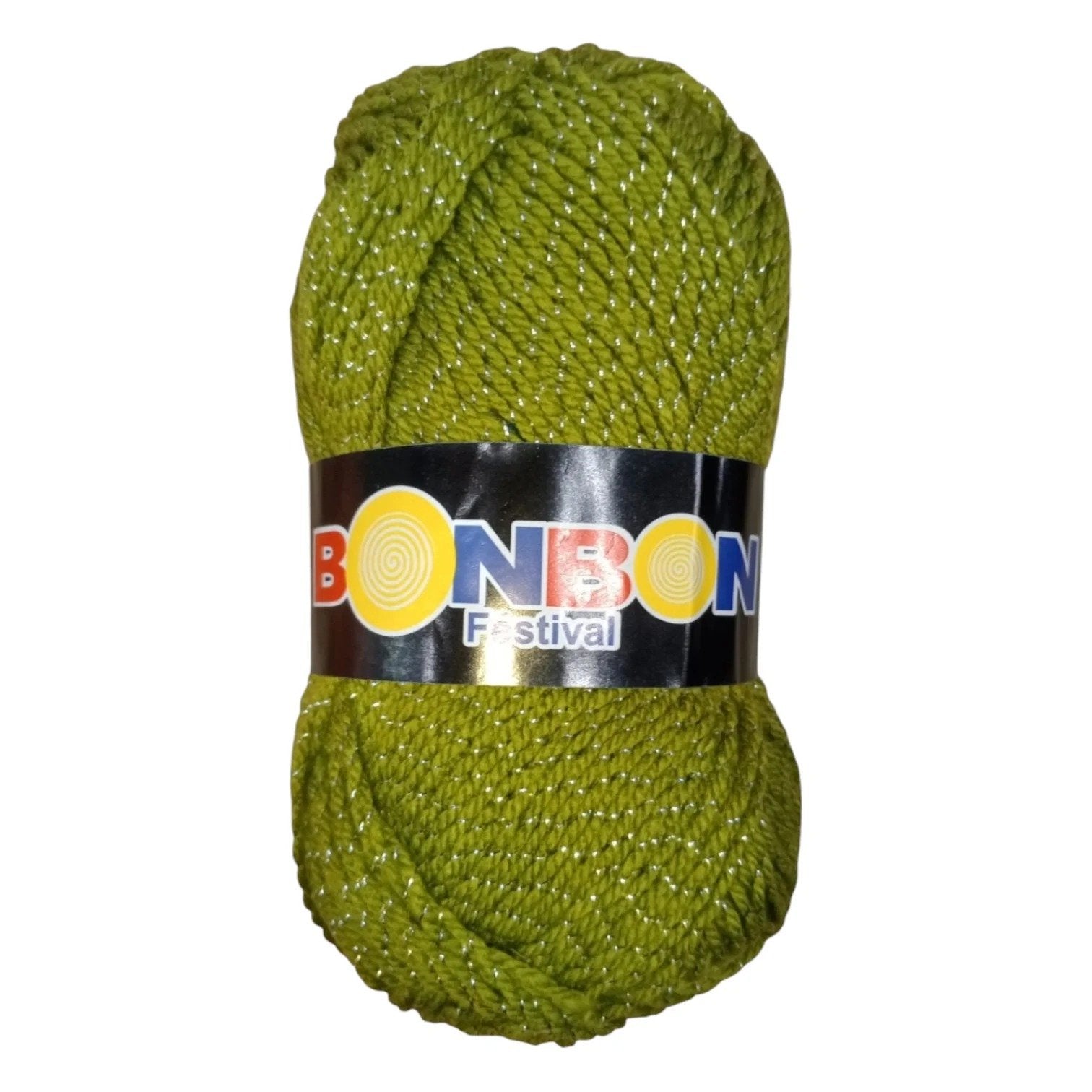 Bonbon Festival Tilla Wool Yarn – 90% Acrylic + 10% Sparkle, 70–80g Ball
