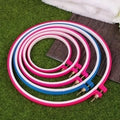 Set of 7 Colorful Plastic Embroidery Frame