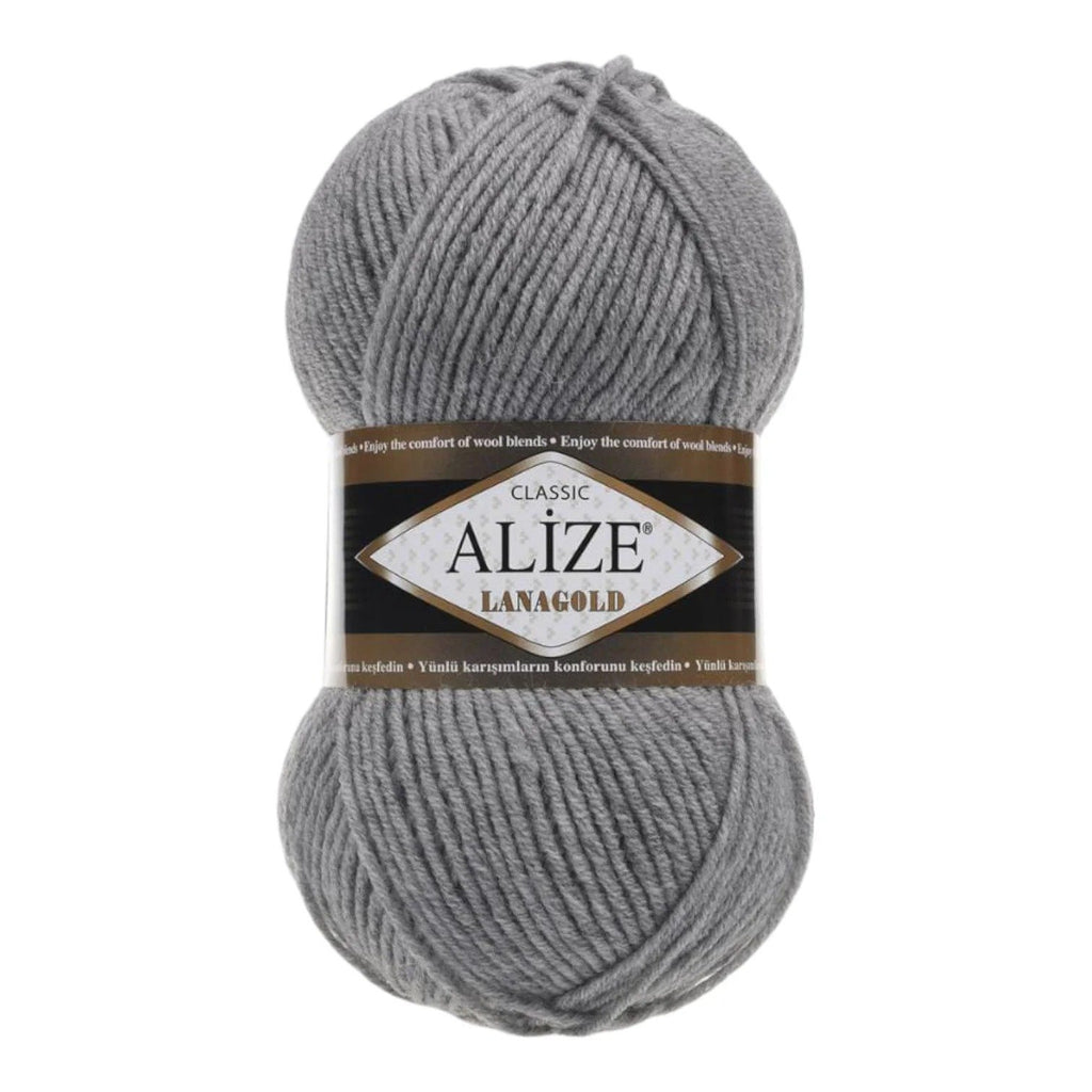 Alize Lanagold Wool Blend Yarn (49% Wool, 51% Acrylic)