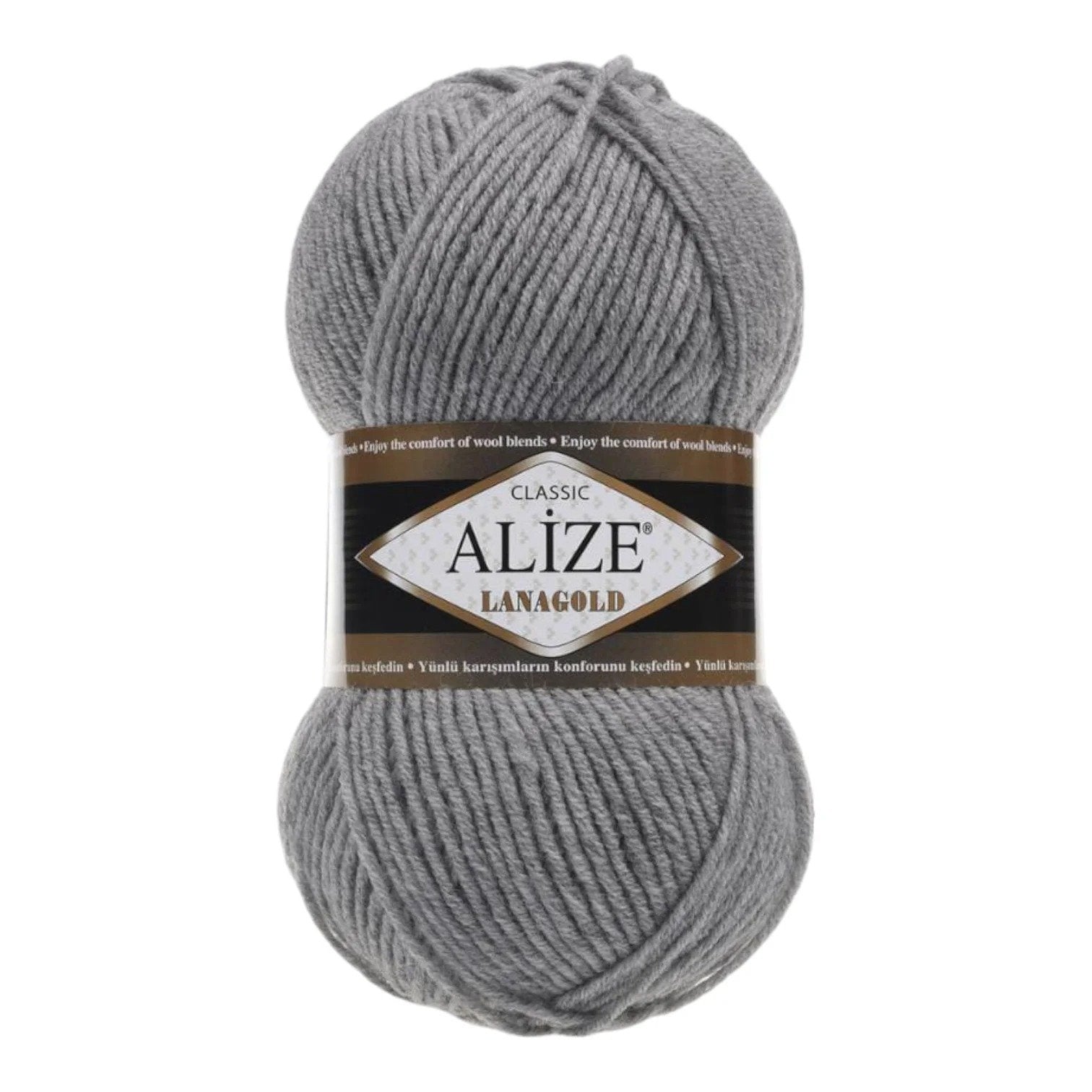 Alize Lanagold Wool Blend Yarn (49% Wool, 51% Acrylic)